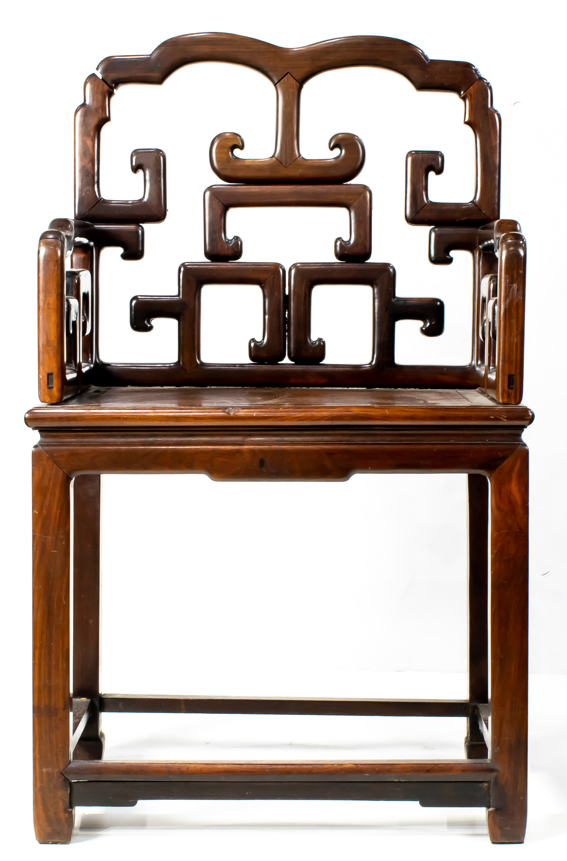 CHINESE HARDWOOD ARMCHAIR Chinese 3a454b