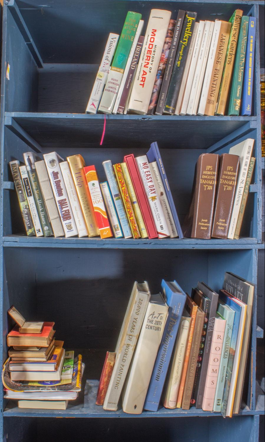 THREE SHELVES OF ASSOCIATED BOOKS