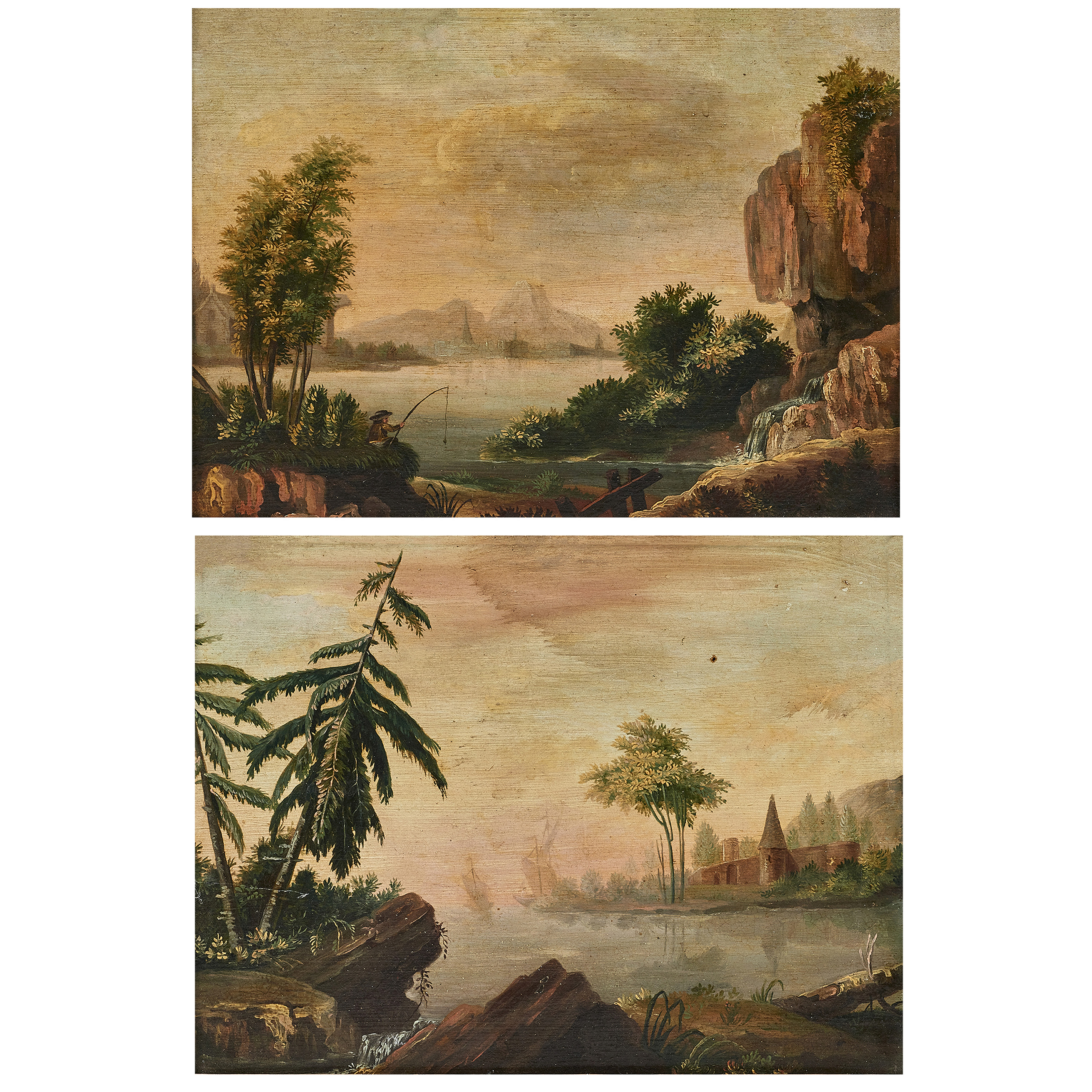 PAINTINGS LANDSCAPES lot of 2  3a457f