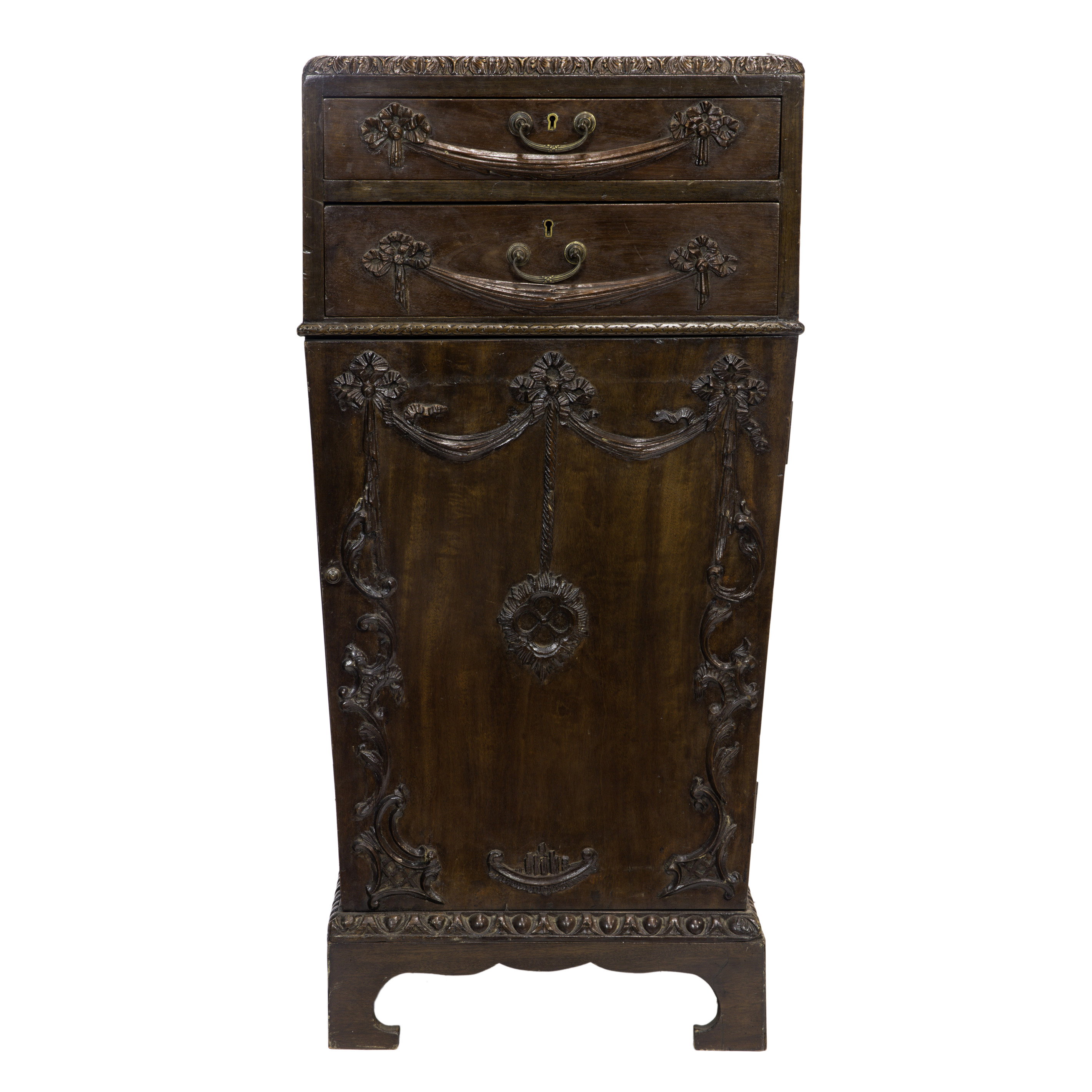 A FRENCH MARBLE TOP PARLOR CABINET 3a45af