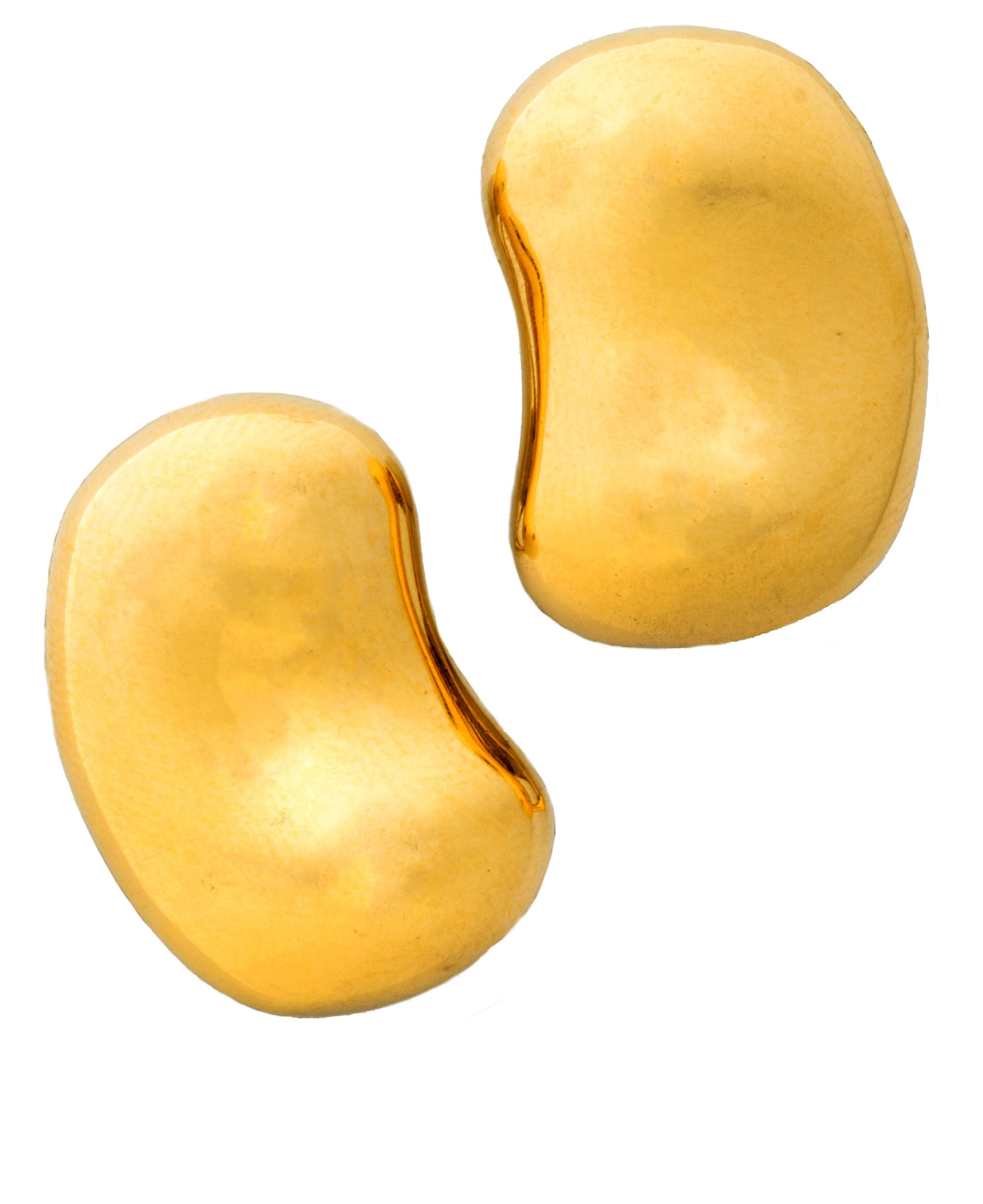 A PAIR OF EIGHTEEN KARAT GOLD EARCLIPS  3a462b