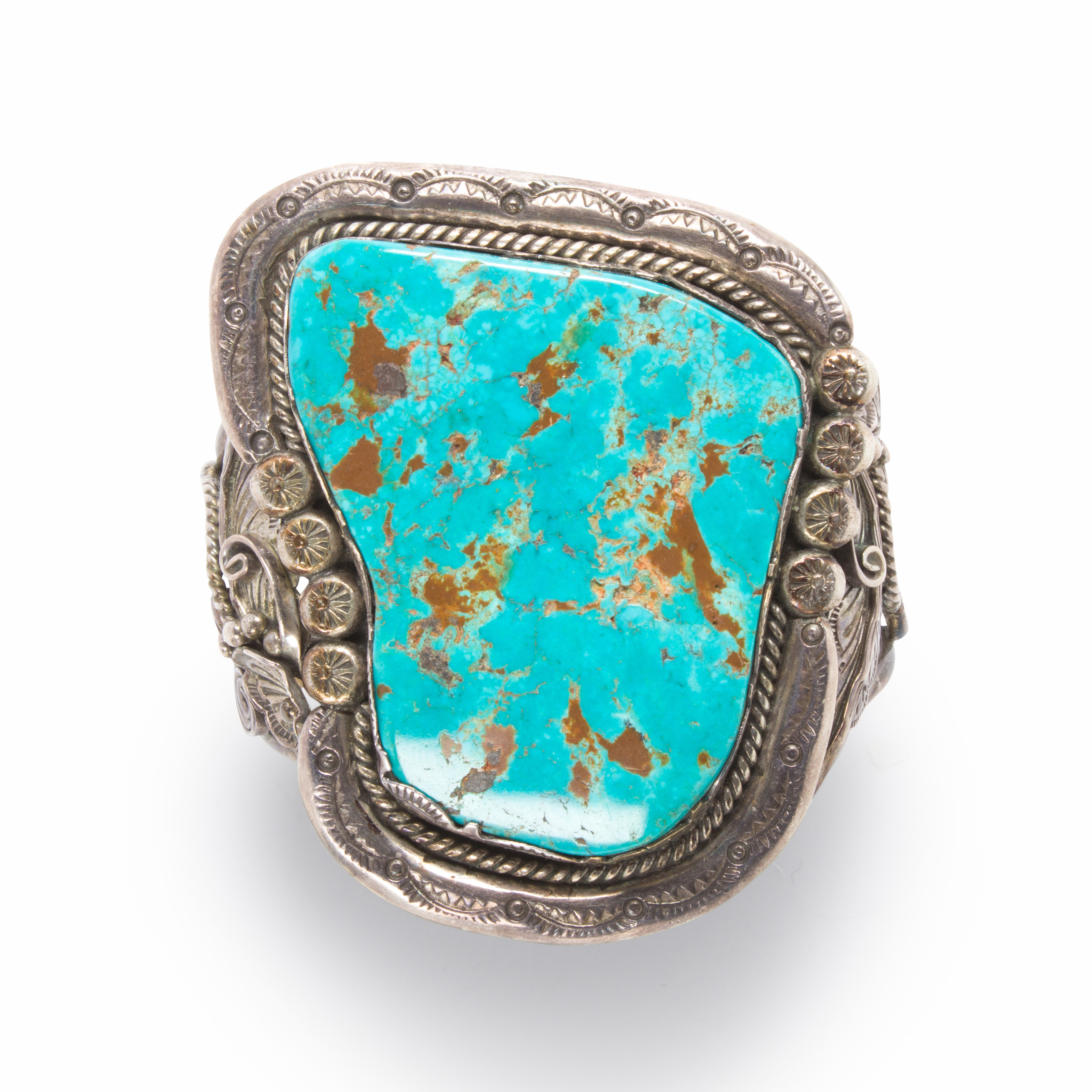 A TURQUOISE AND STERLING SILVER 3a465f