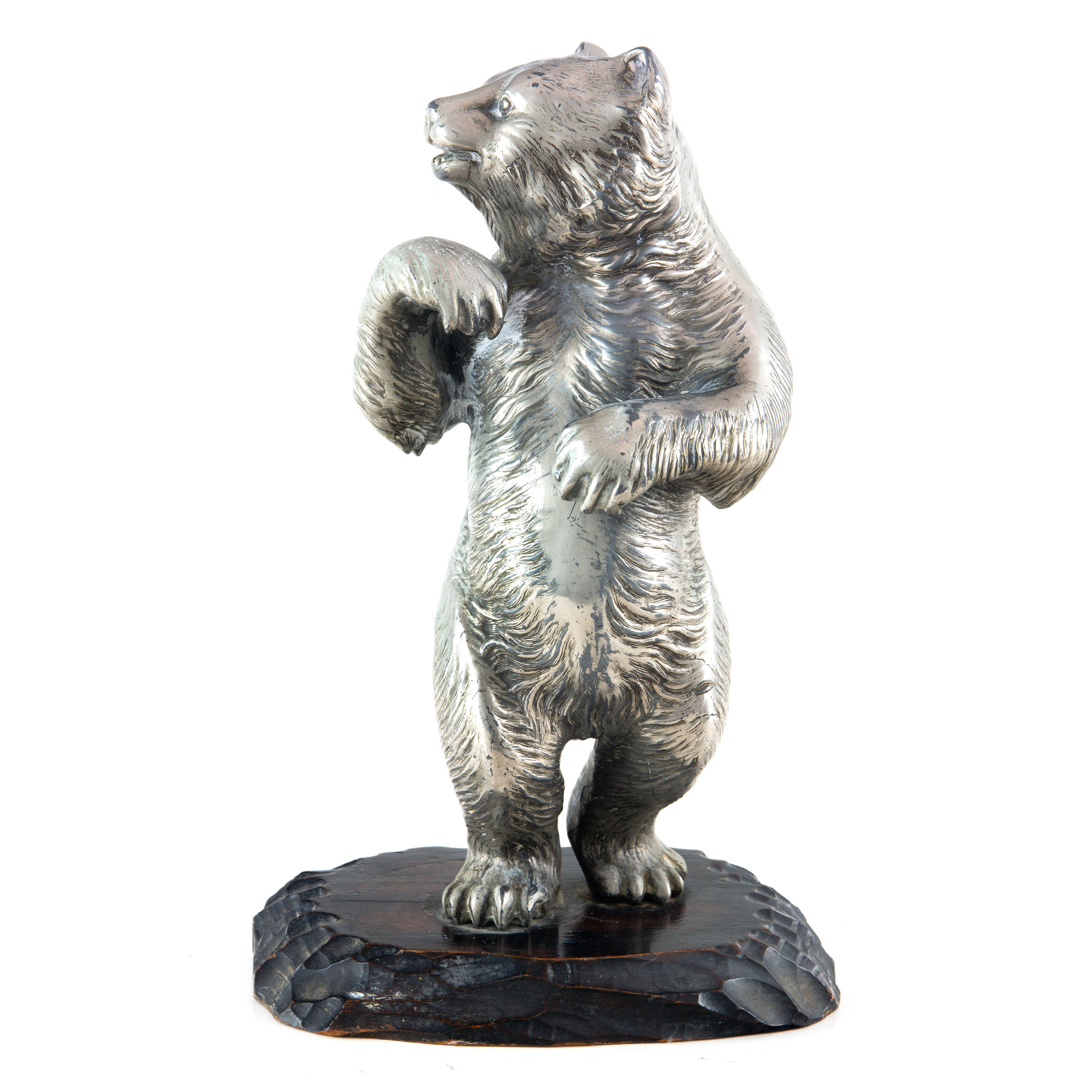A RUSSIAN STYLE SILVERED FIGURE 3a4675