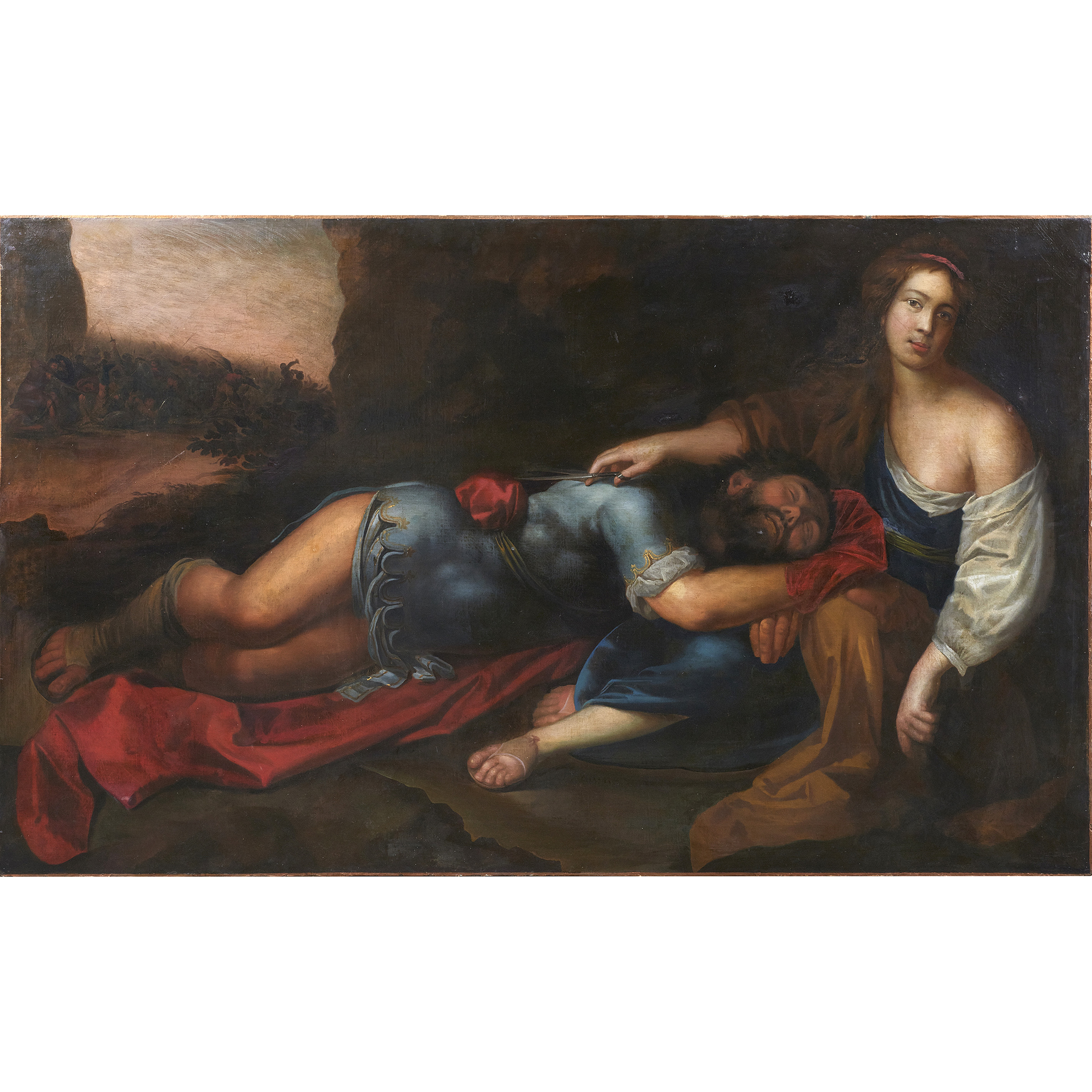 PAINTING SAMSON AND DELILAH European 3a4732