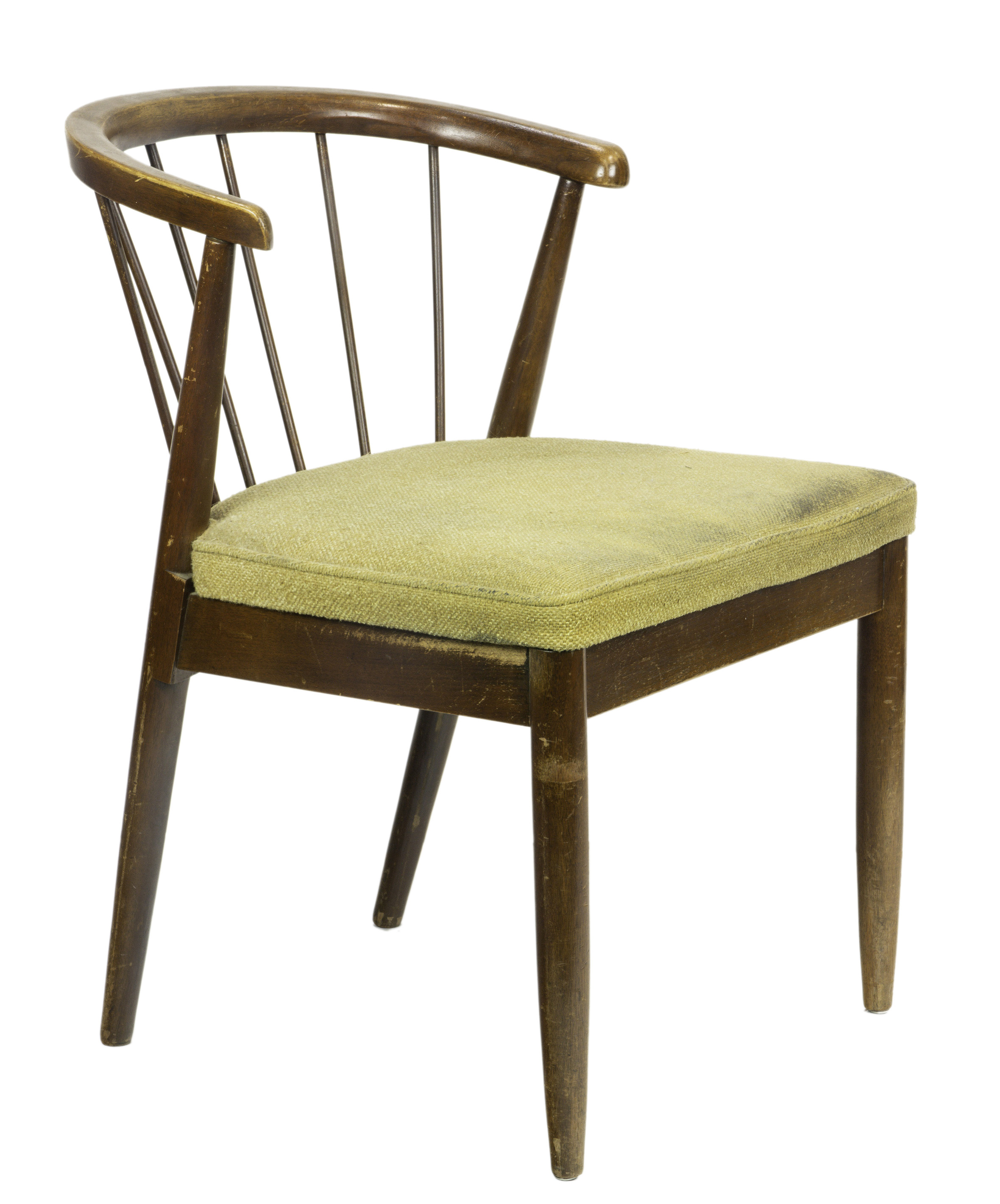 A DANISH MODERN SPINDLE BACK ARMCHAIR