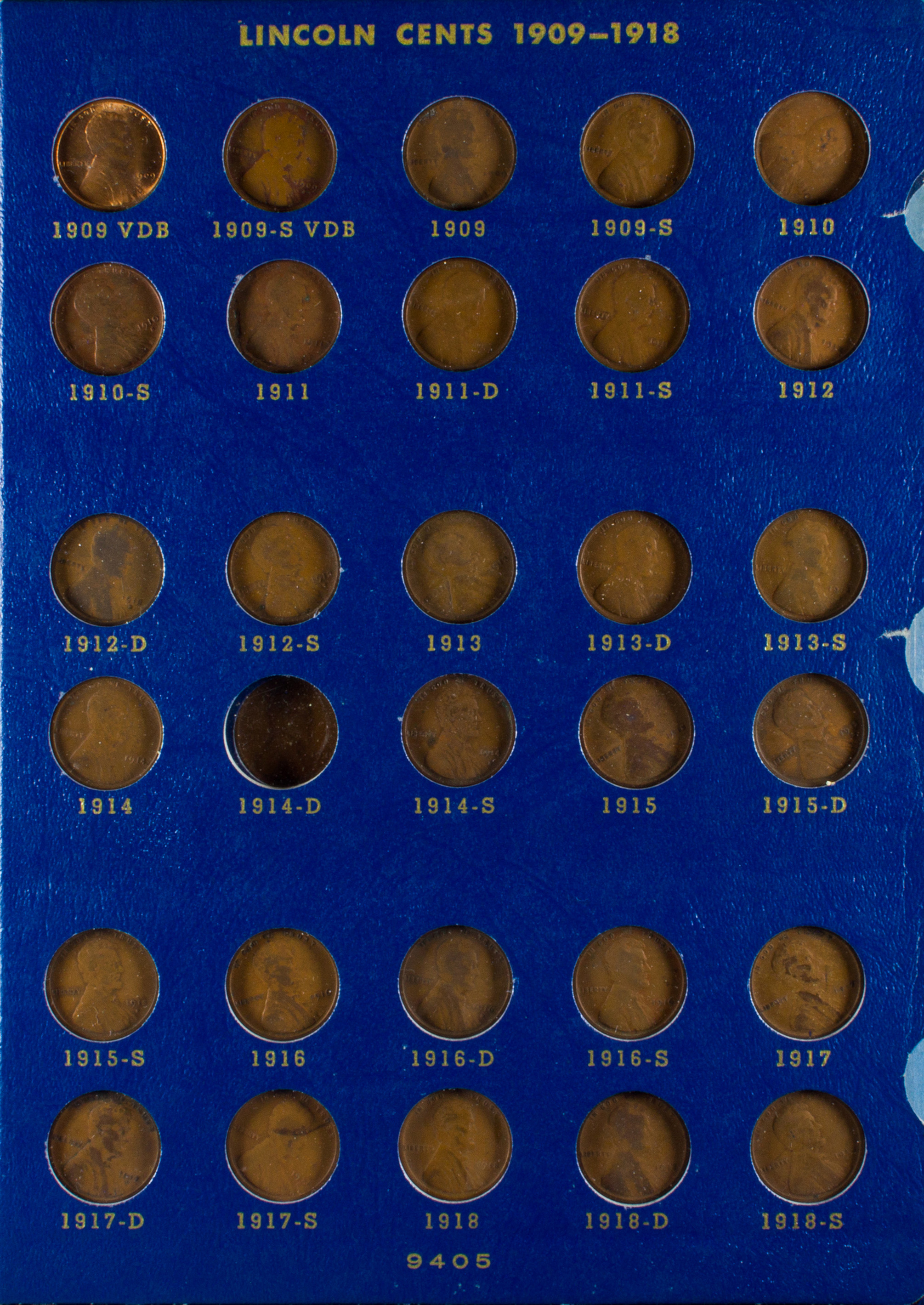LINCOLN CENT COLLECTION 1909 1940 3a484b
