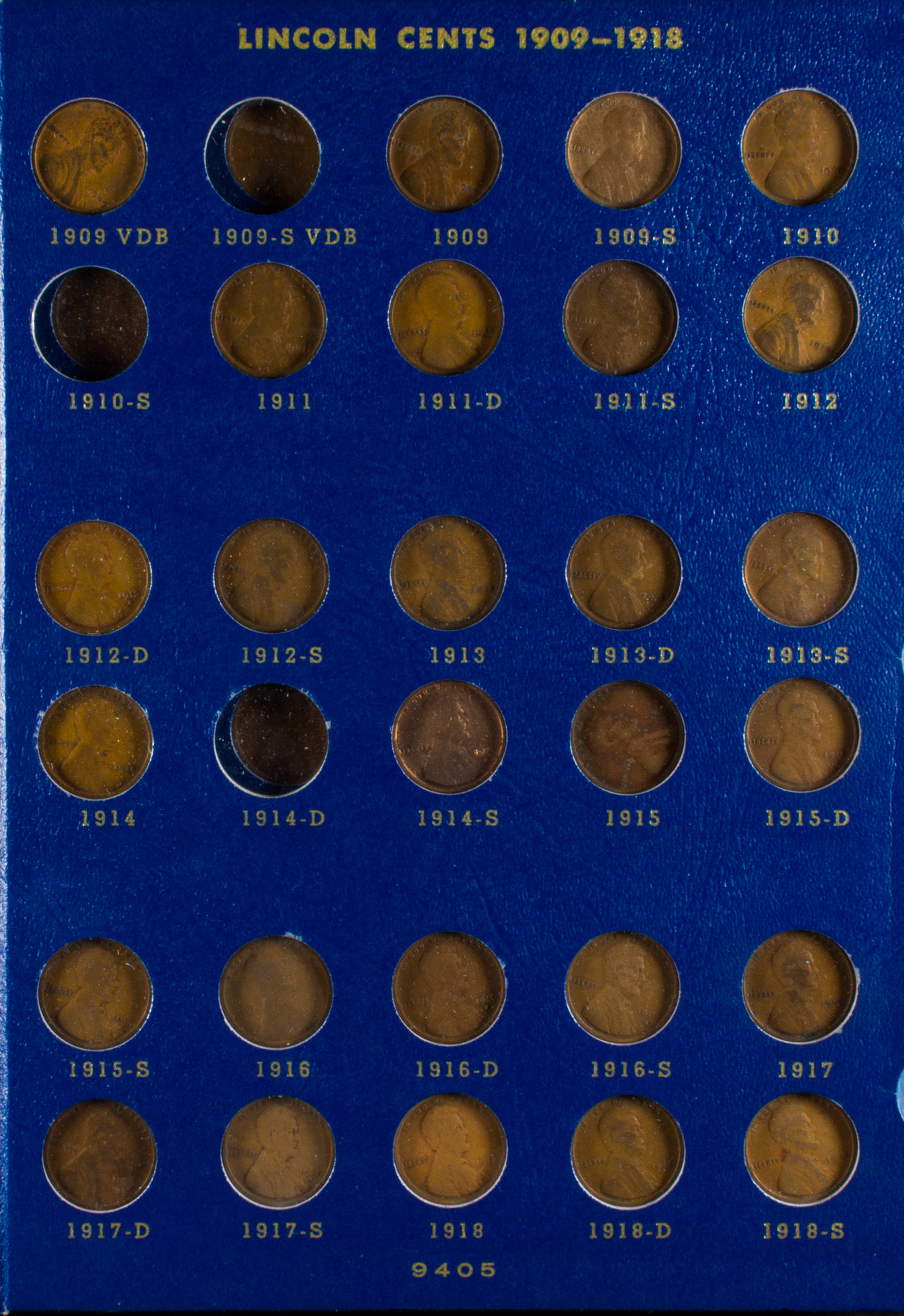 LINCOLN CENT COLLECTION 1909 1940 3a4849