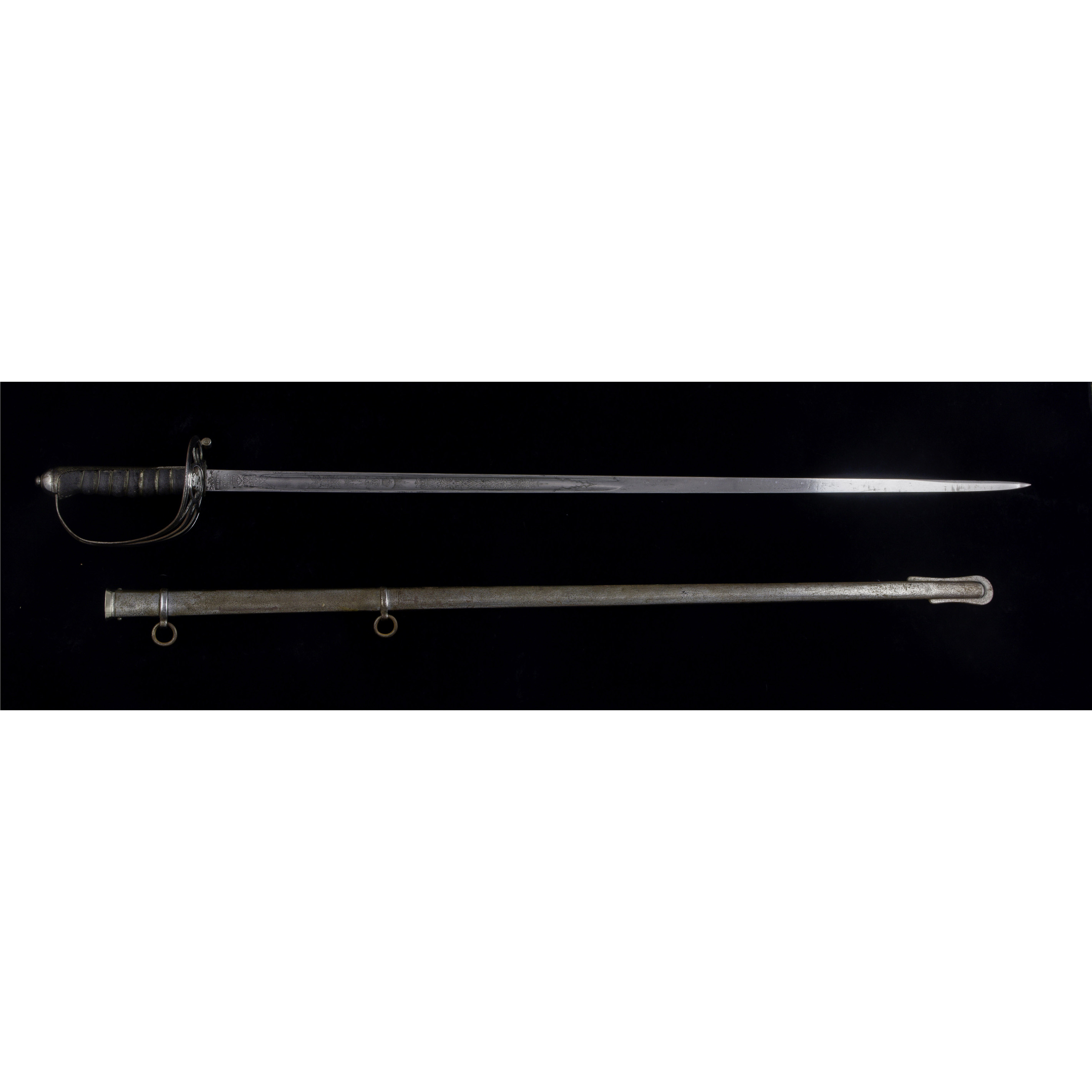 AN EDWARD VII STEEL INFANTRY SWORD