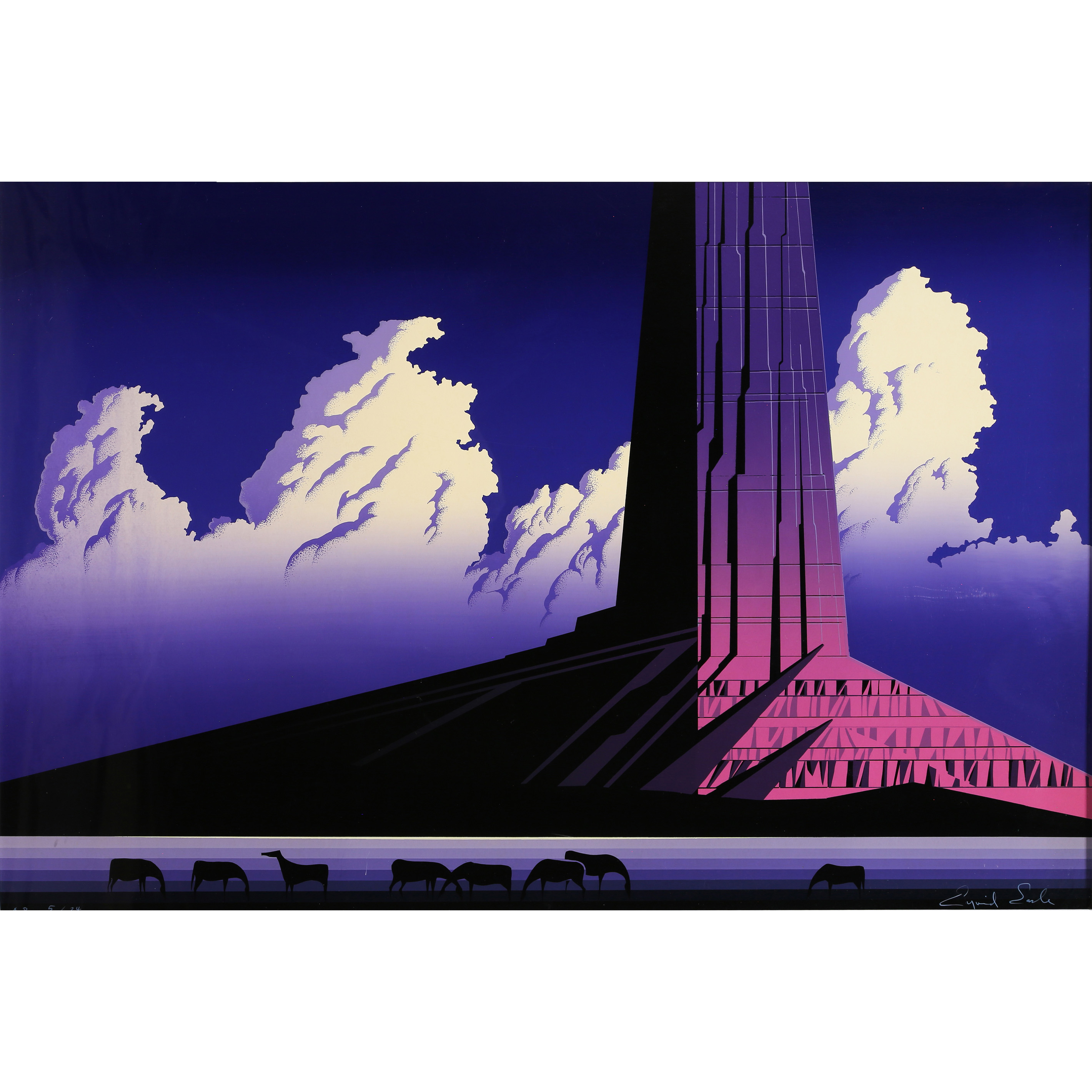 PRINT, EYVIND EARLE Eyvind Earle