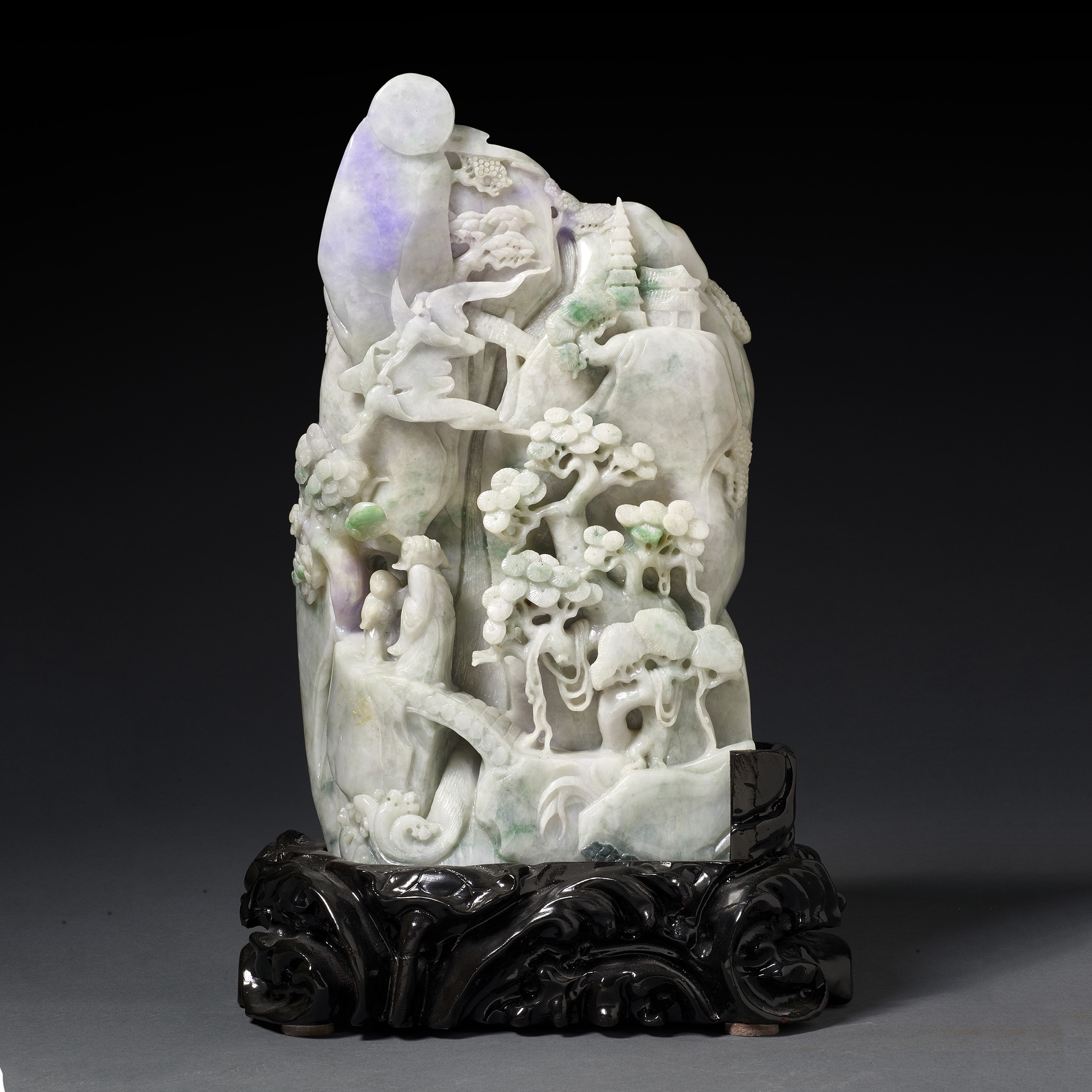 CHINESE JADEITE LANDSCAPE BOULDER 3a4945