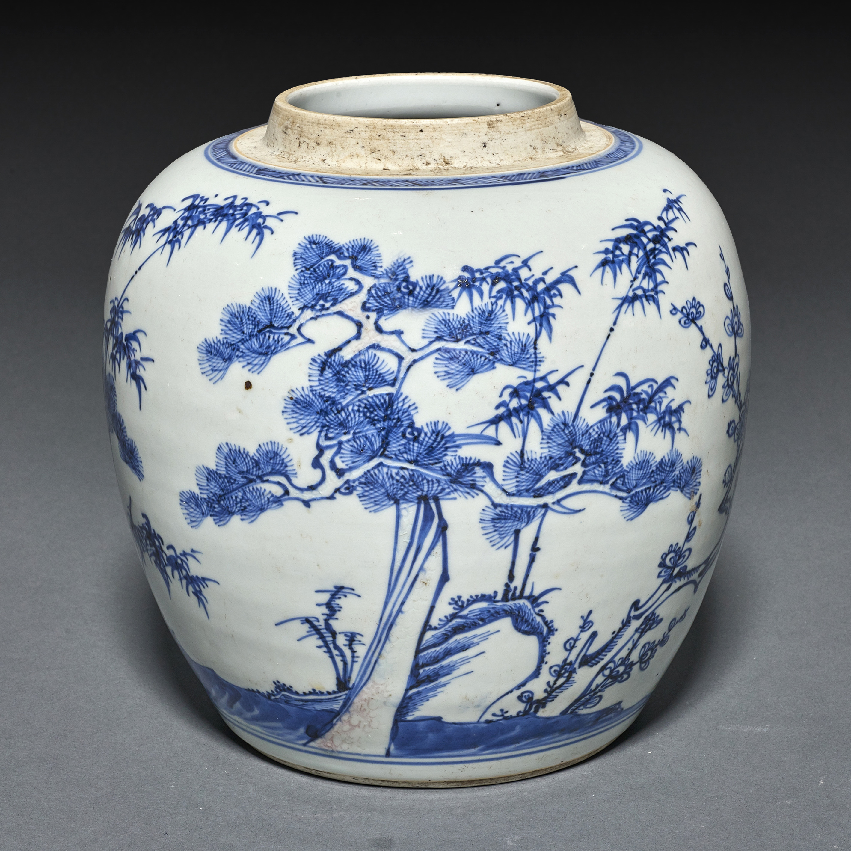 CHINESE BLUE AND WHITE JAR Chinese 3a4971