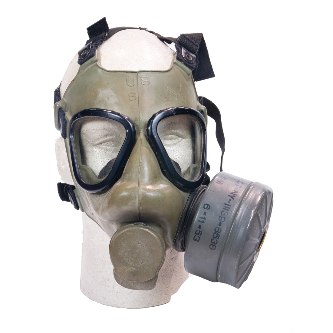 UNITED STATES M9A1 GAS MASK DATED 3a23b8