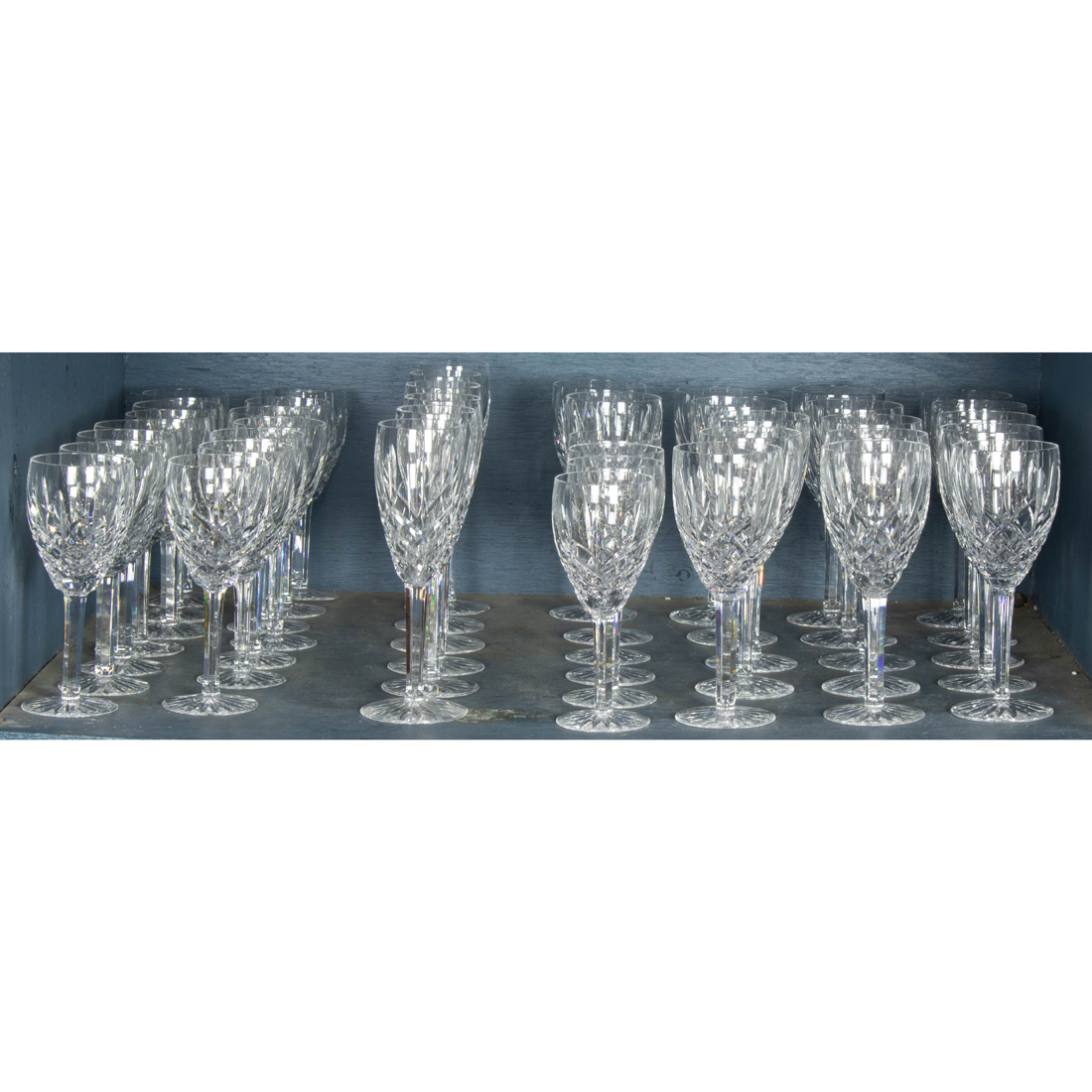  LOT OF 82 WATERFORD CUT GLASS 3a2408