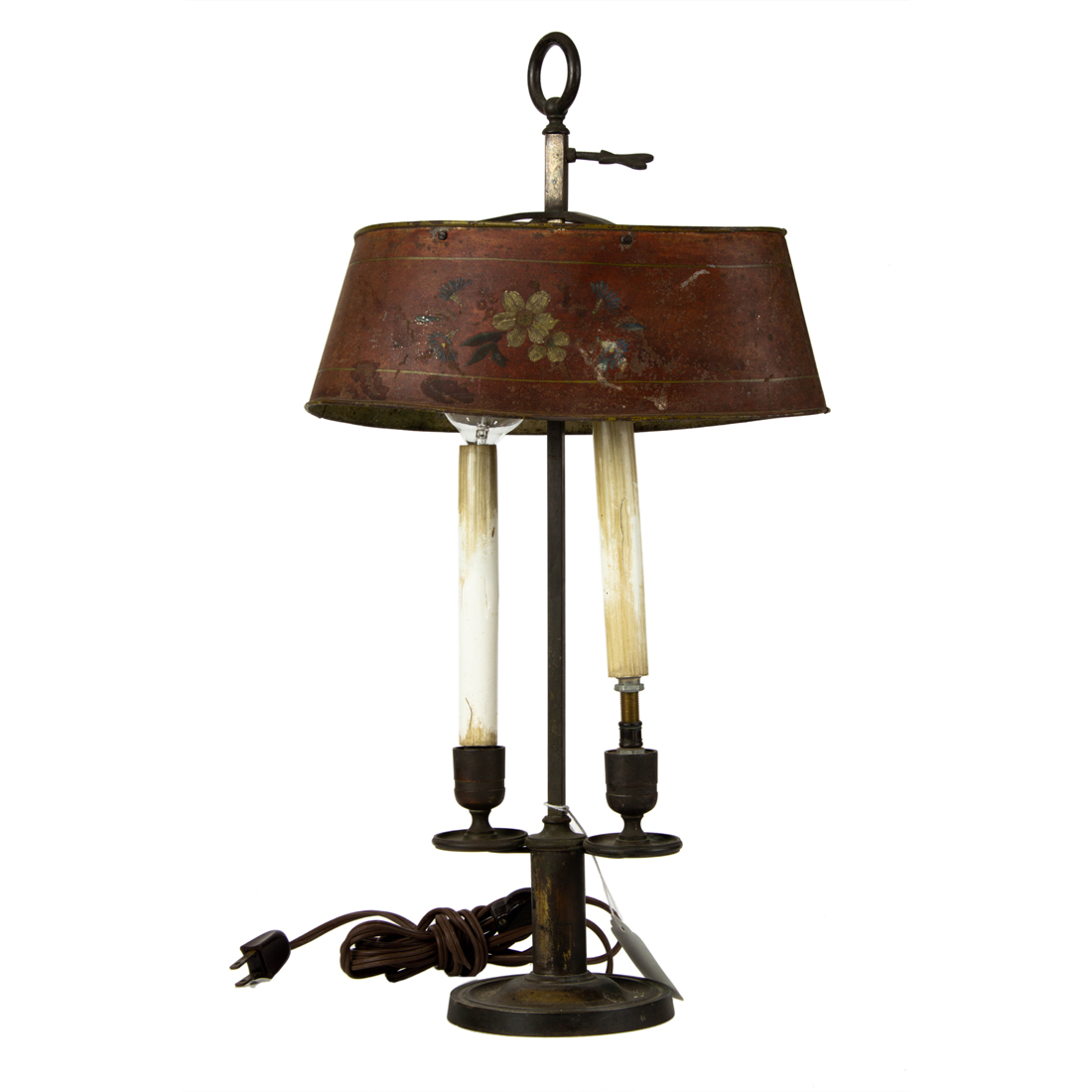 FRENCH BRONZE BOILLOTE LAMP WITH