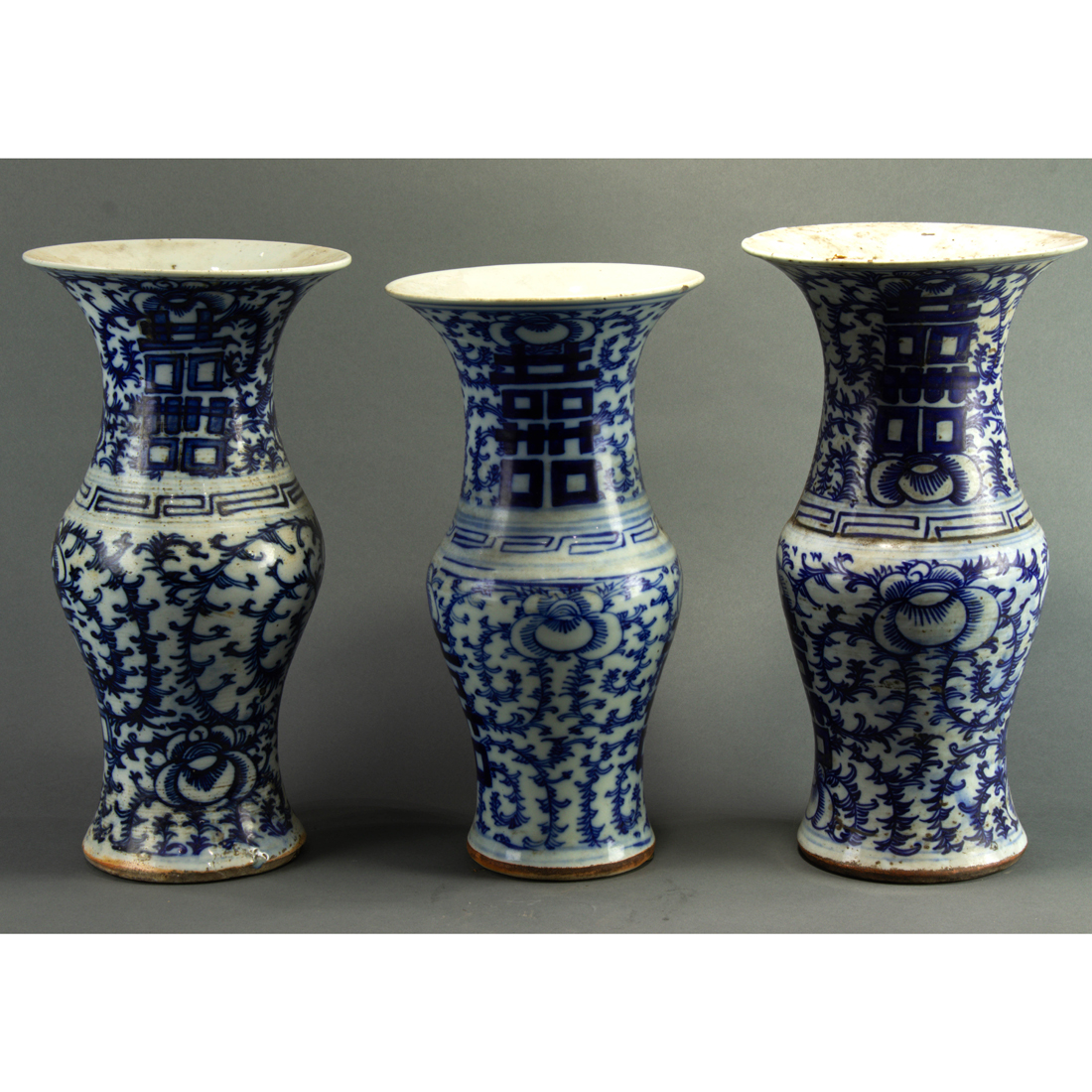  LOT OF 3 CHINESE BLUE AND WHITE 3a246b