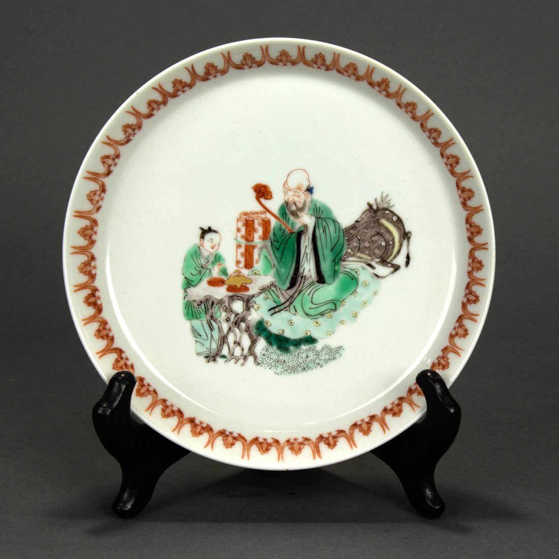 CHINESE FAMILLE VERTE DISH Chinese 3a24bb