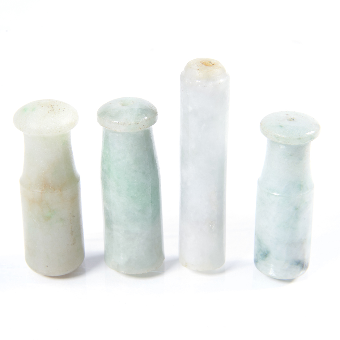 (LOT OF 4) CHINESE JADEITE CIGARETTE