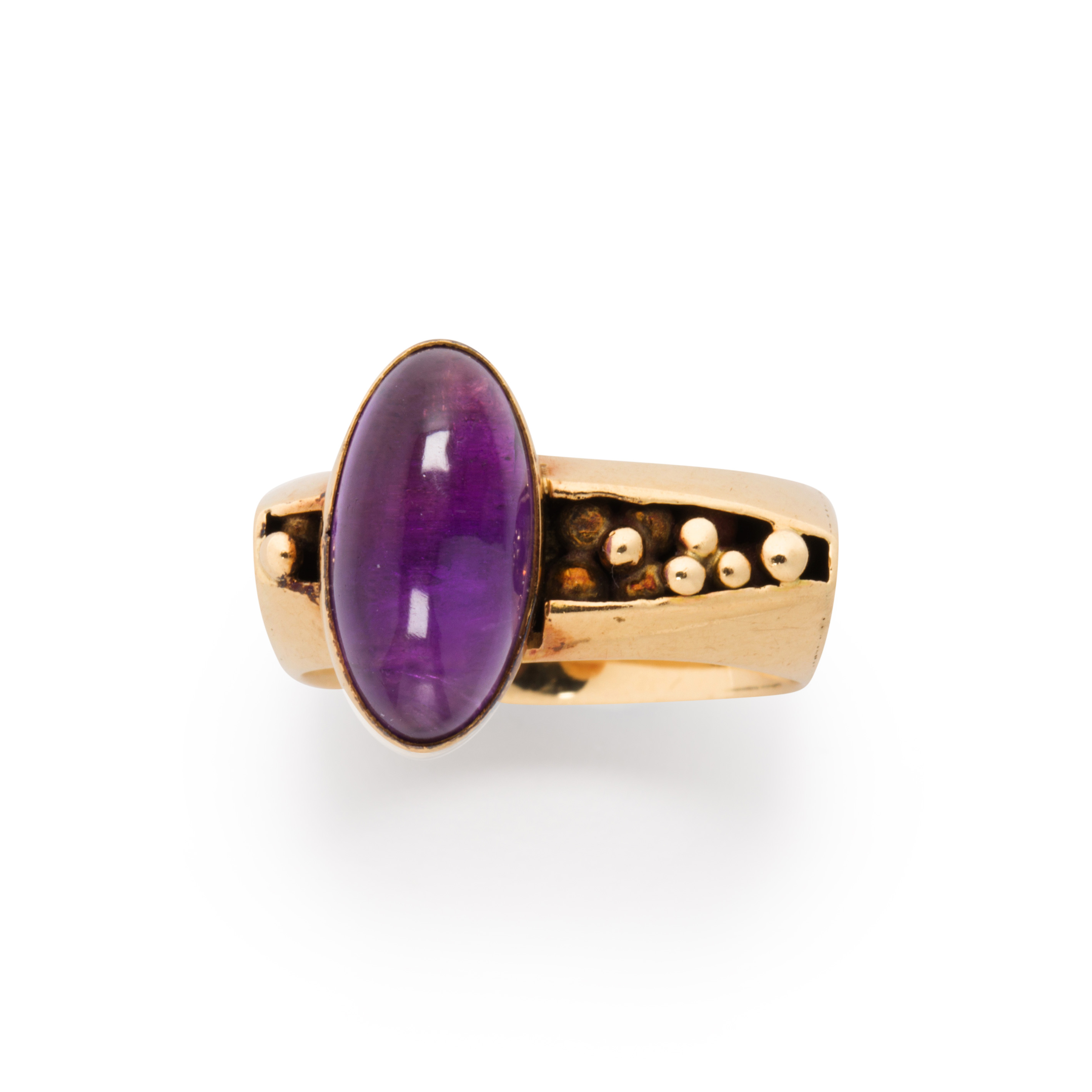 AN AMETHYST AND FOURTEEN KARAT 3a262f