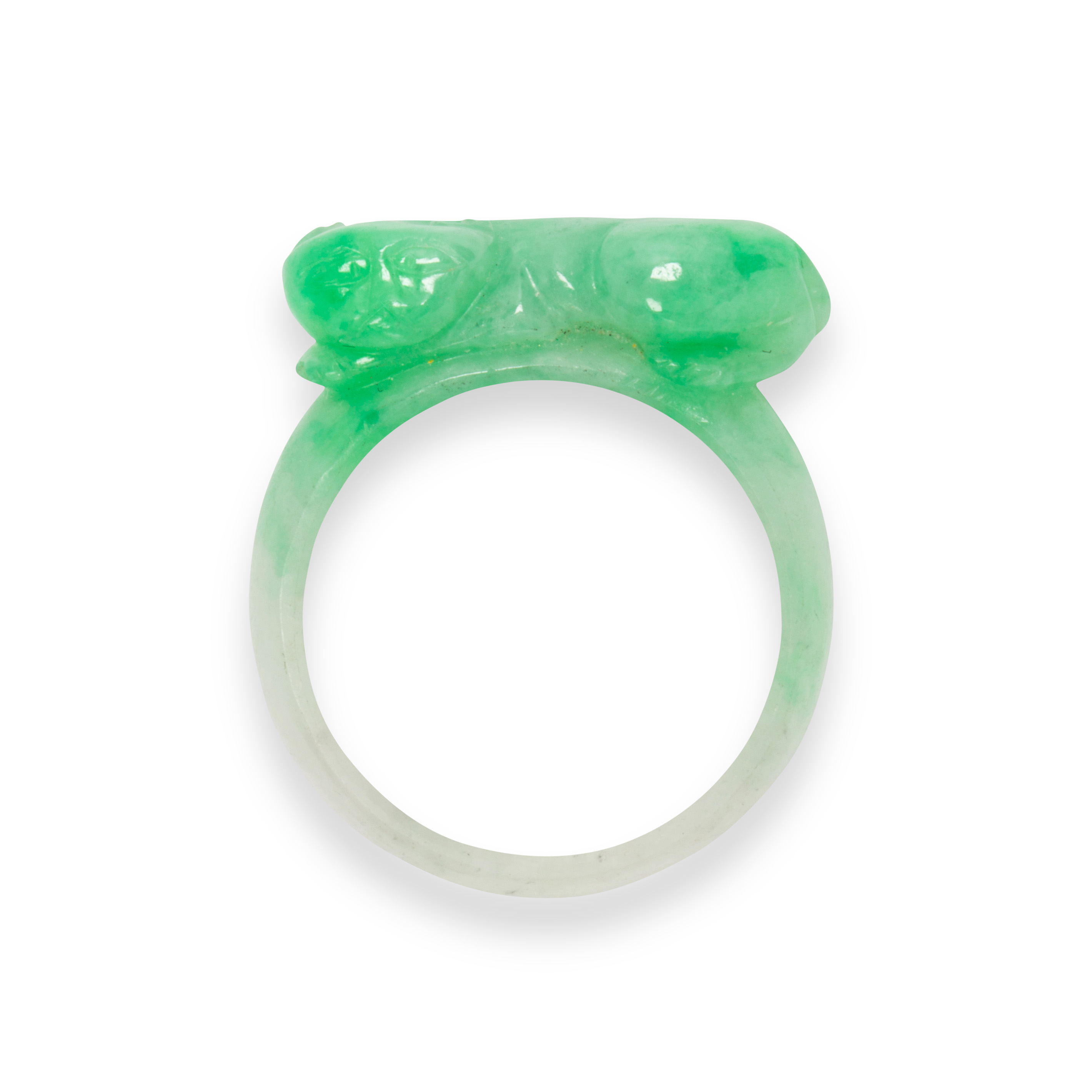 A JADEITE RING A jadeite ring
designed