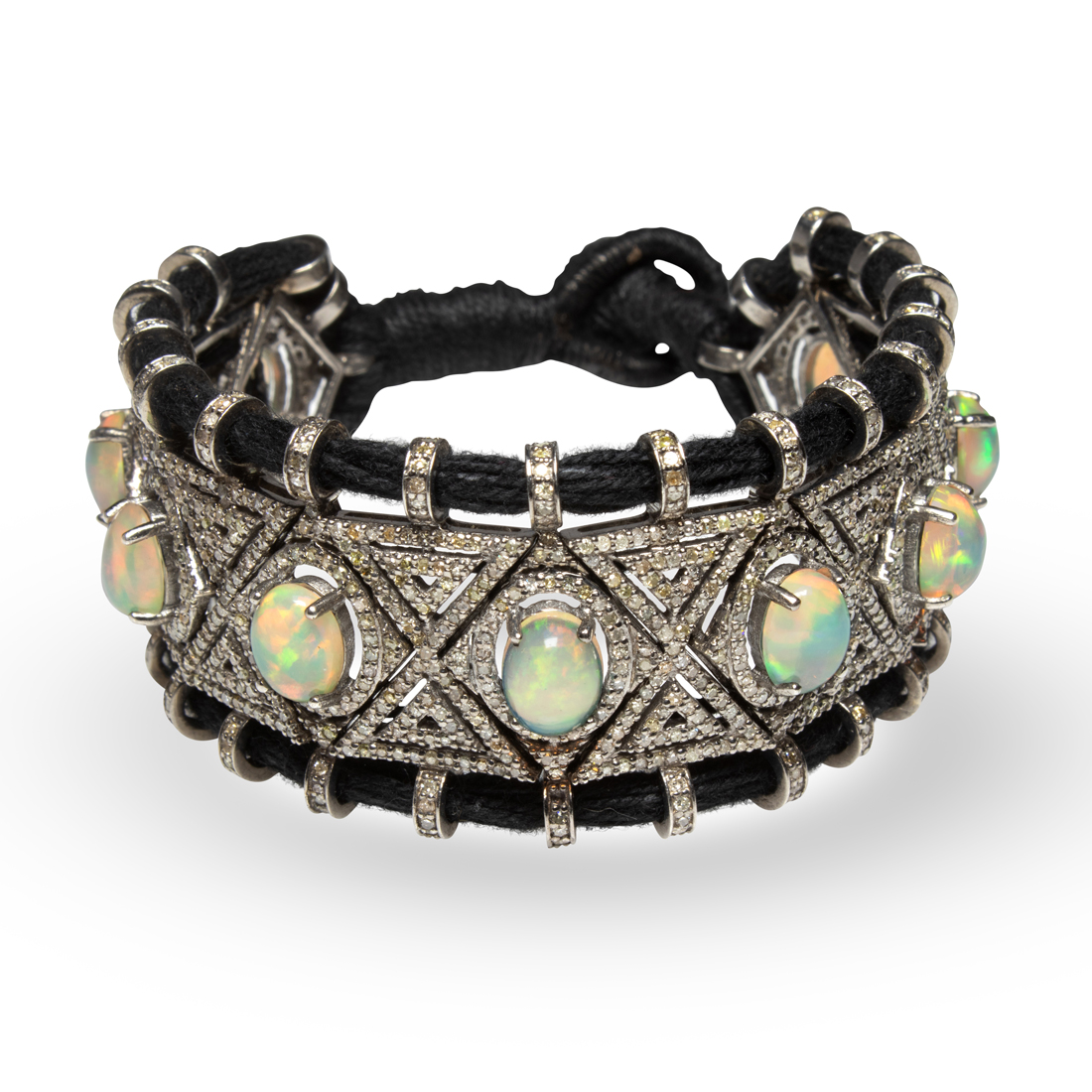 AN OPAL AND DIAMOND BRACELET An 3a270d