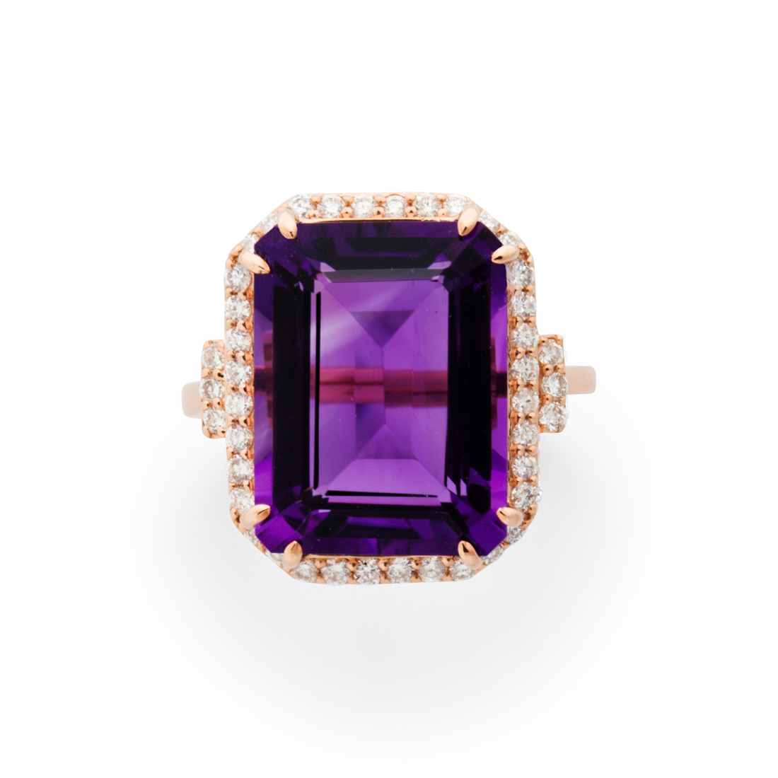 AN AMETHYST DIAMOND AND FOURTEEN 3a272d