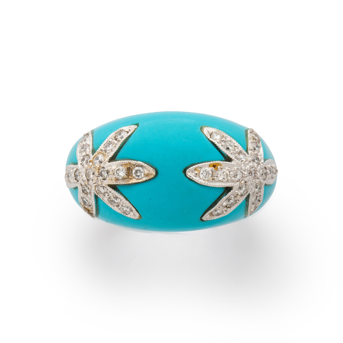 A TURQUOISE DIAMOND AND EIGHTEEN 3a2735