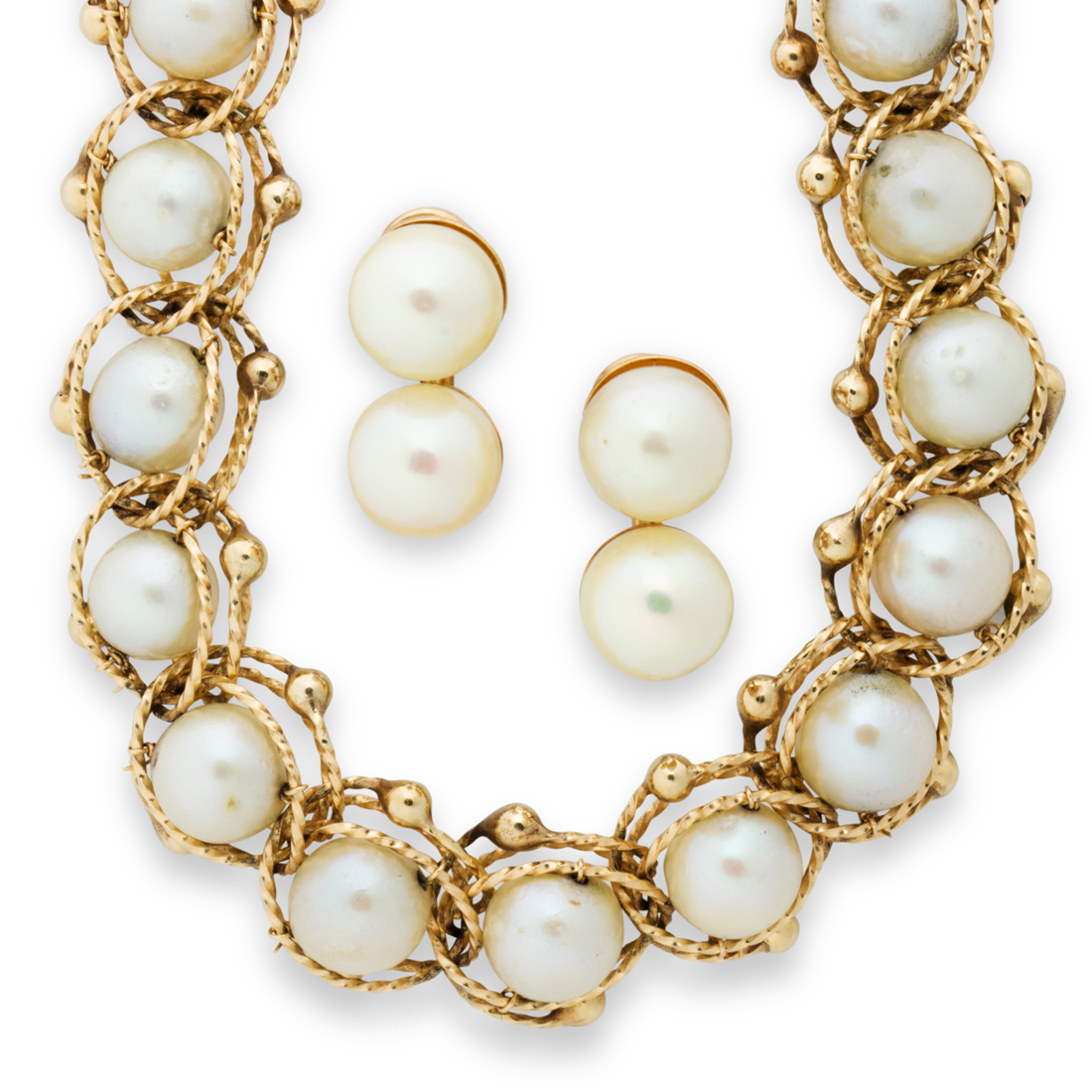 A GROUP OF CULTURED PEARL AND FOURTEEN 3a2742