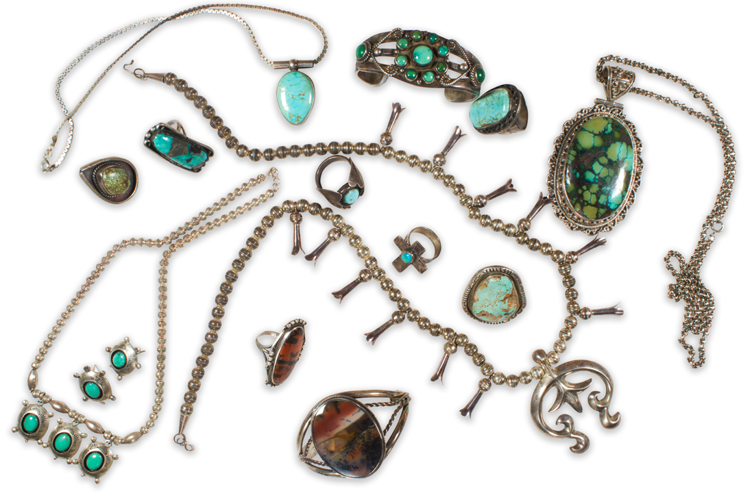 A GROUP OF TURQUOISE OR HARDSTONE 3a2758