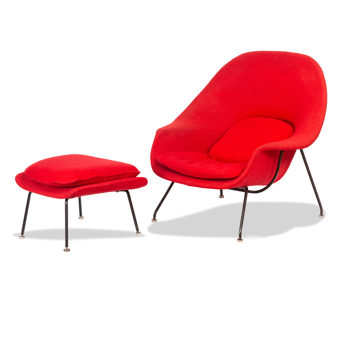 EERO SAARINEN WOMB CHAIR AND OTTOMAN 3a27be