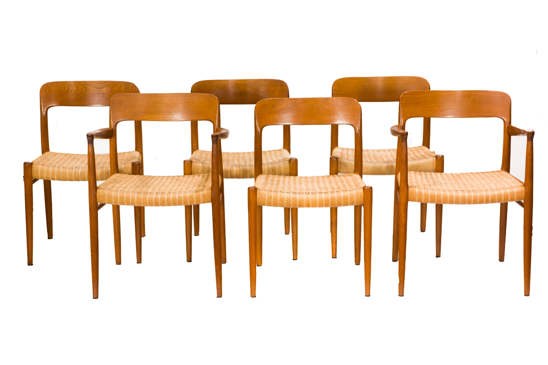 NIELS O. MOLLER, DINING CHAIRS