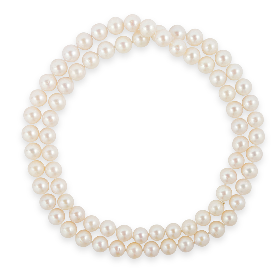 A CULTURED SOUTH SEA PEARL NECKLACE