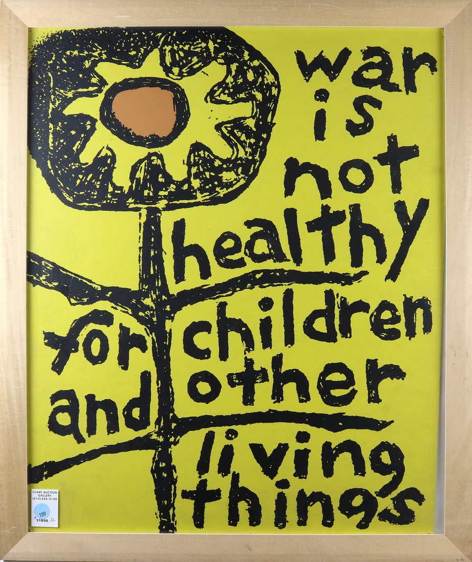 POSTER, WAR IS NOT HEALTHY FOR CHILDREN