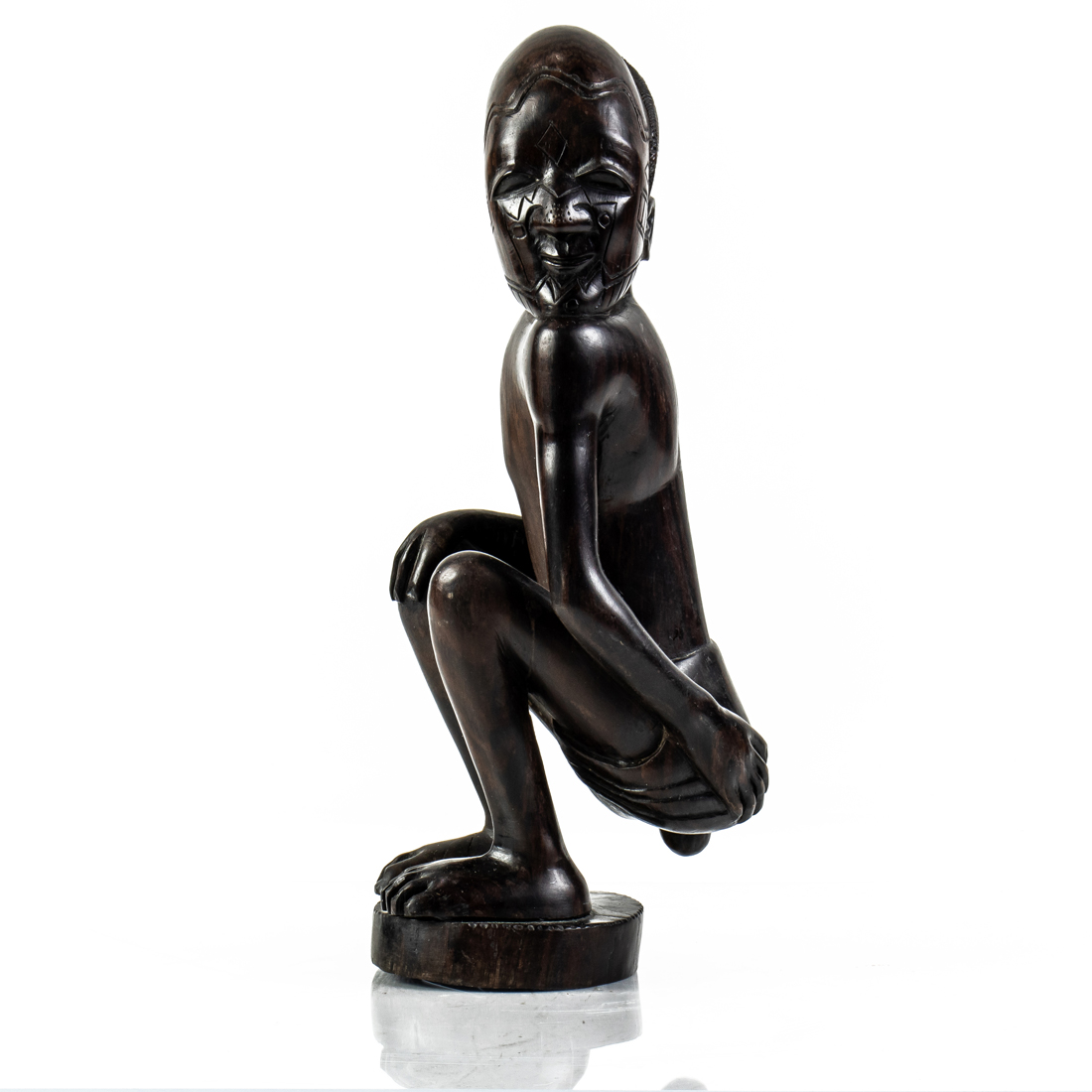 AFRICAN EBONY CARVING OF A MAN