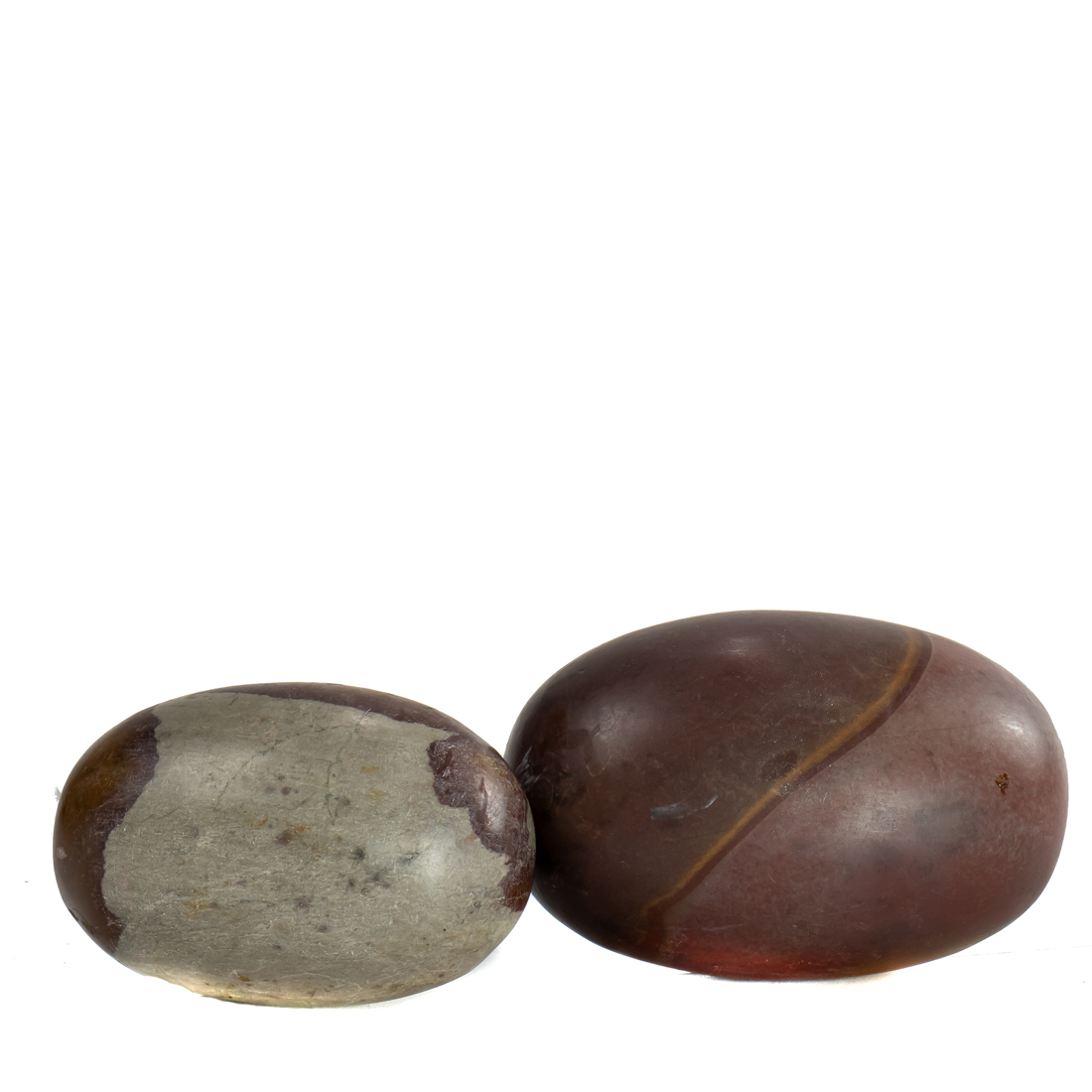 (LOT OF 2) SHIVA LINGAM STONES