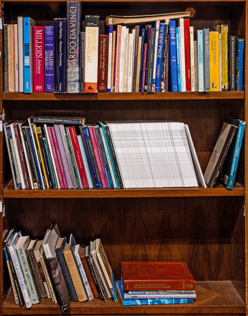 THREE SHELVES OF MAINLY ART BOOKS 3a2992