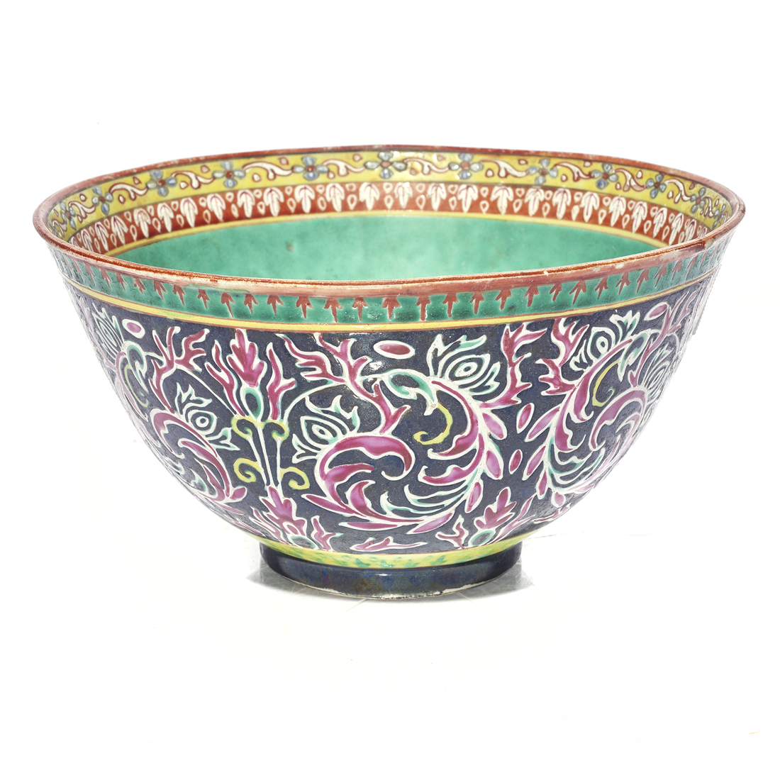 CHINESE EXPORT ENAMELED BOWL FOR