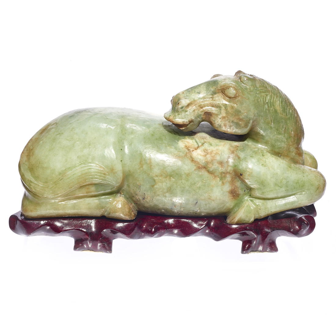 CHINESE JADE FIGURE OF A HORSE 3a2a03