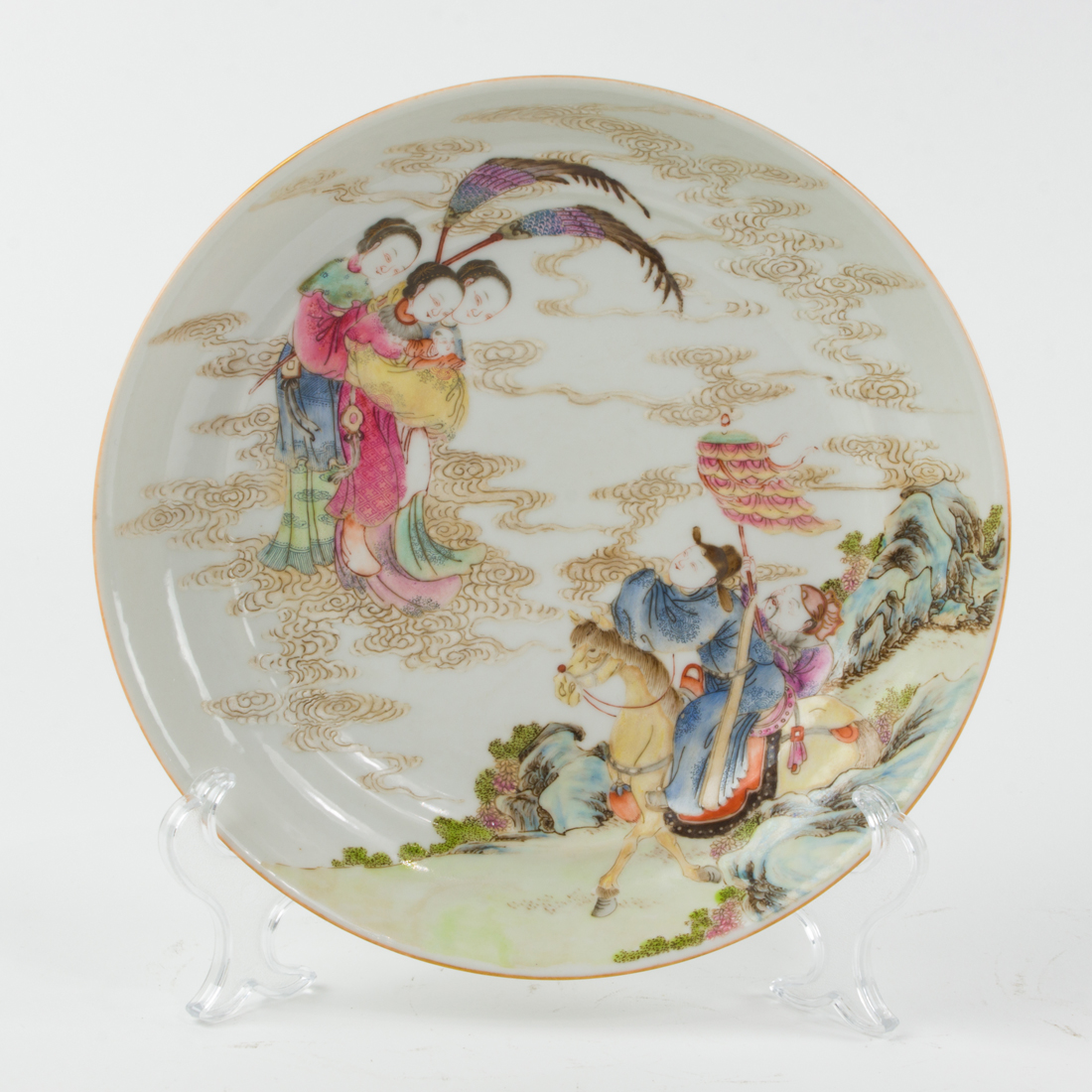 CHINESE FAMILLE ROSE LOW BOWL Chinese 3a2a20