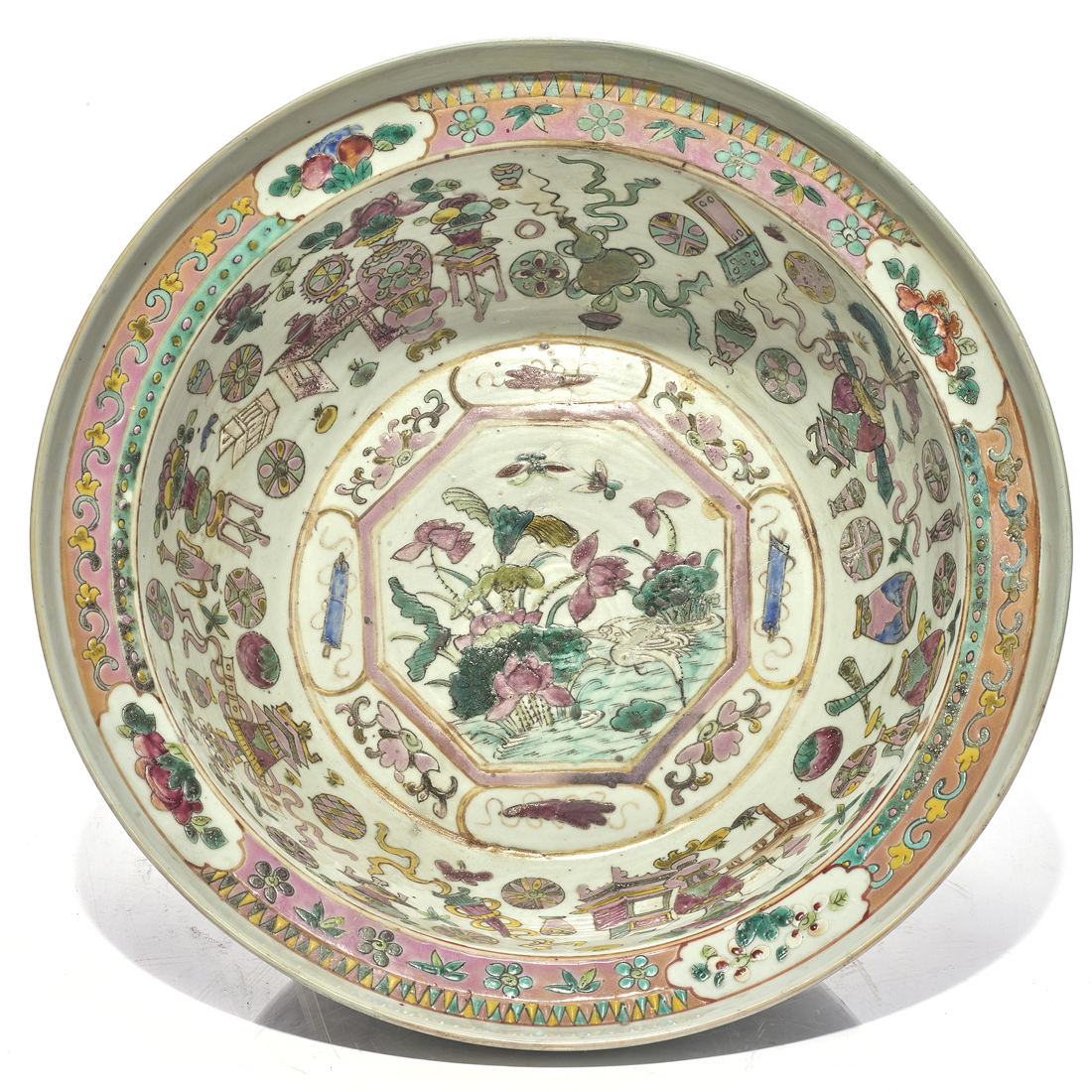 CHINESE FAMILLE ROSE WASH BASIN Chinese