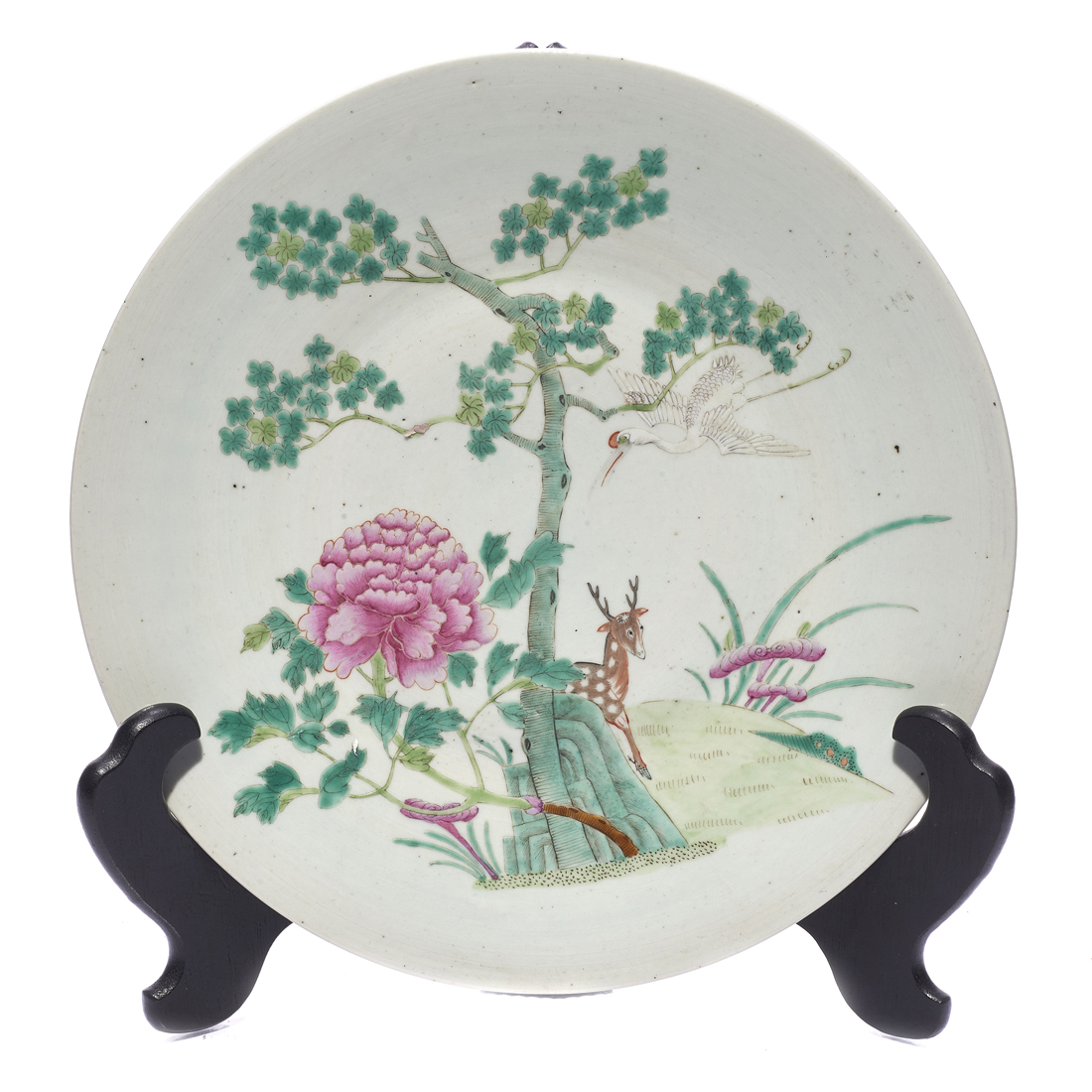 CHINESE FAMILLE ROSE DISH Chinese 3a2a41