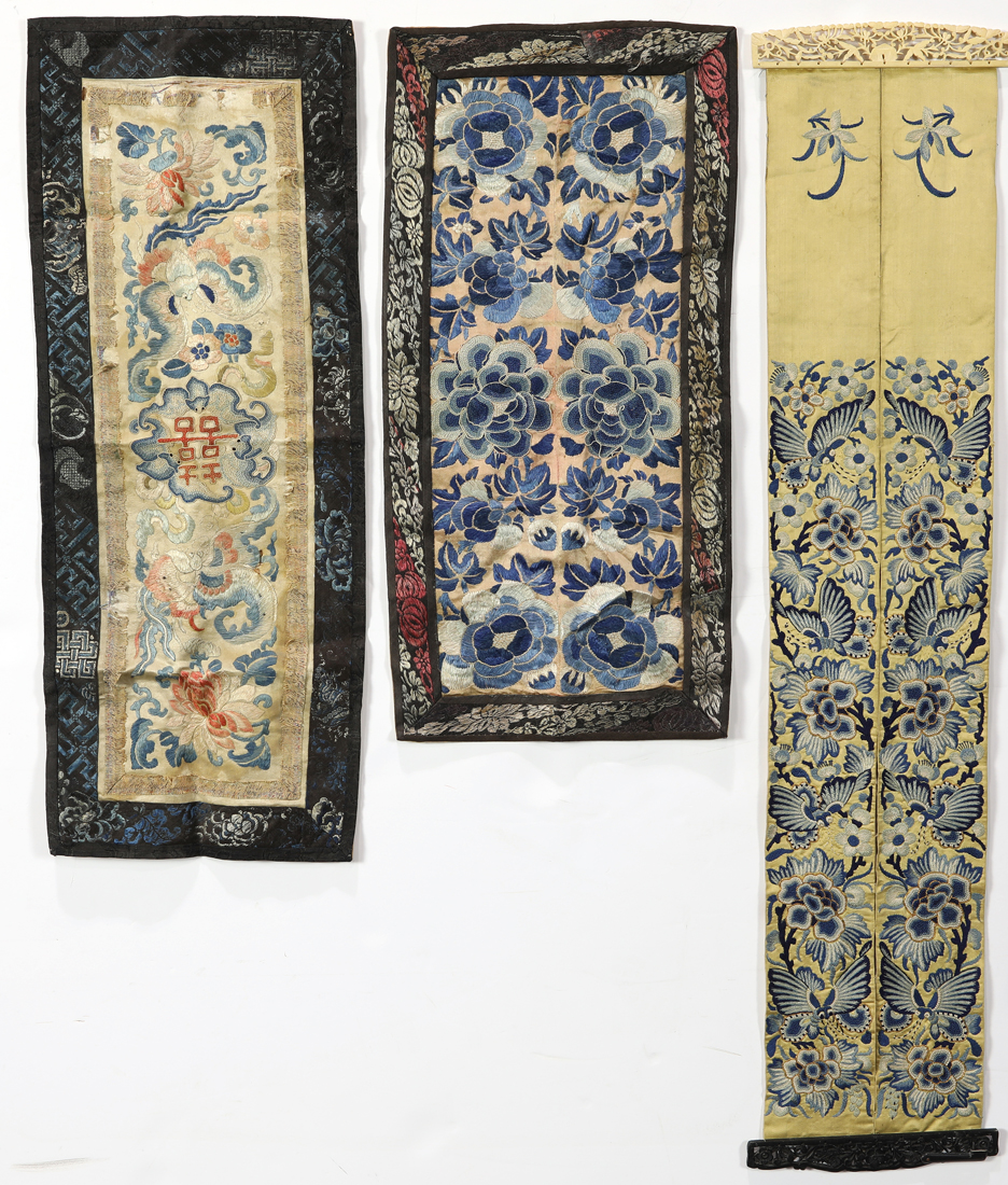 GROUP OF CHINESE EMBROIDERED SLEEVE 3a2a73