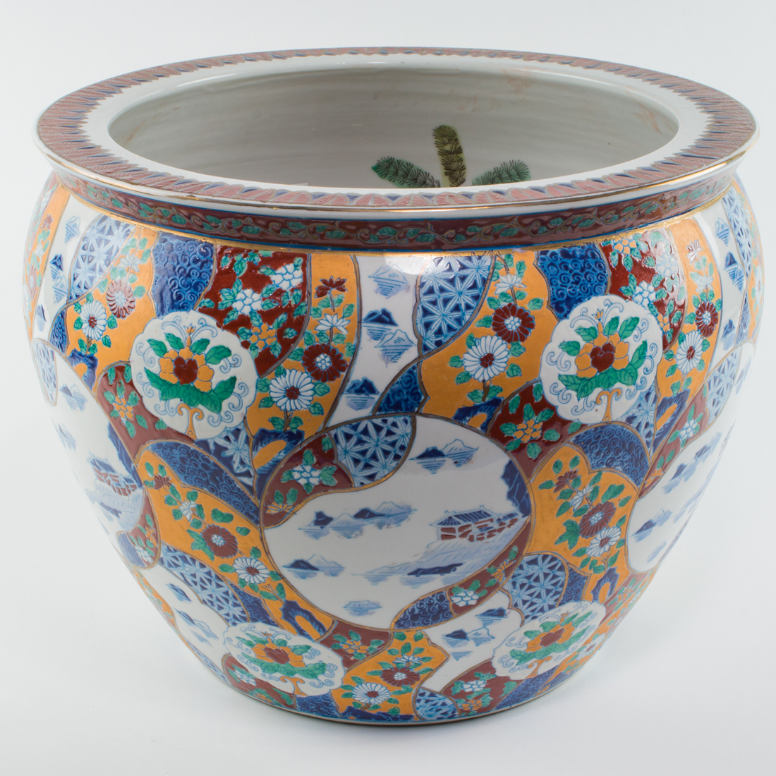 CHINESE ENAMELED FISH BOWL Chinese 3a2a93
