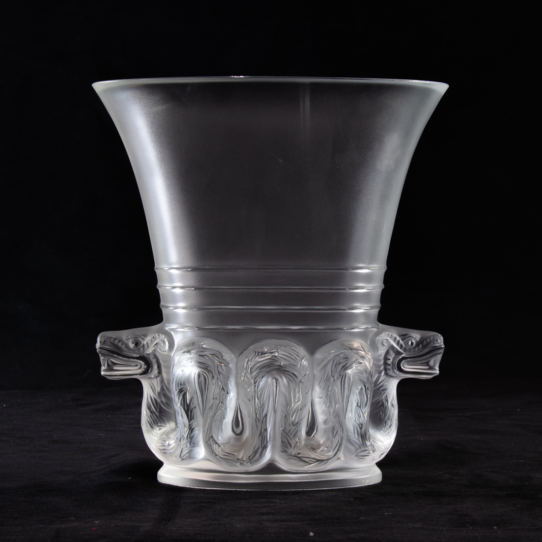 (LOT OF 2) LALIQUE FROSTED AND