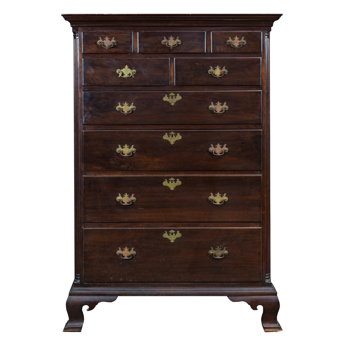 CHIPPENDALE MAHOGANY HIGH BOY A