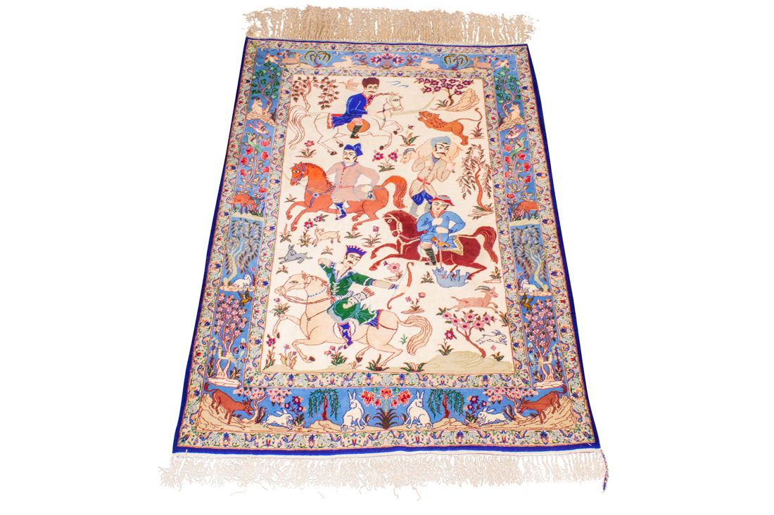 A PERSIAN ISPHAHAN CARPET A Persian