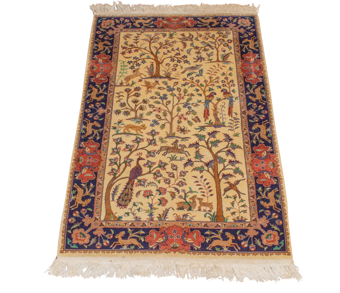 A PERSIAN TABA TABRIZ CARPET A