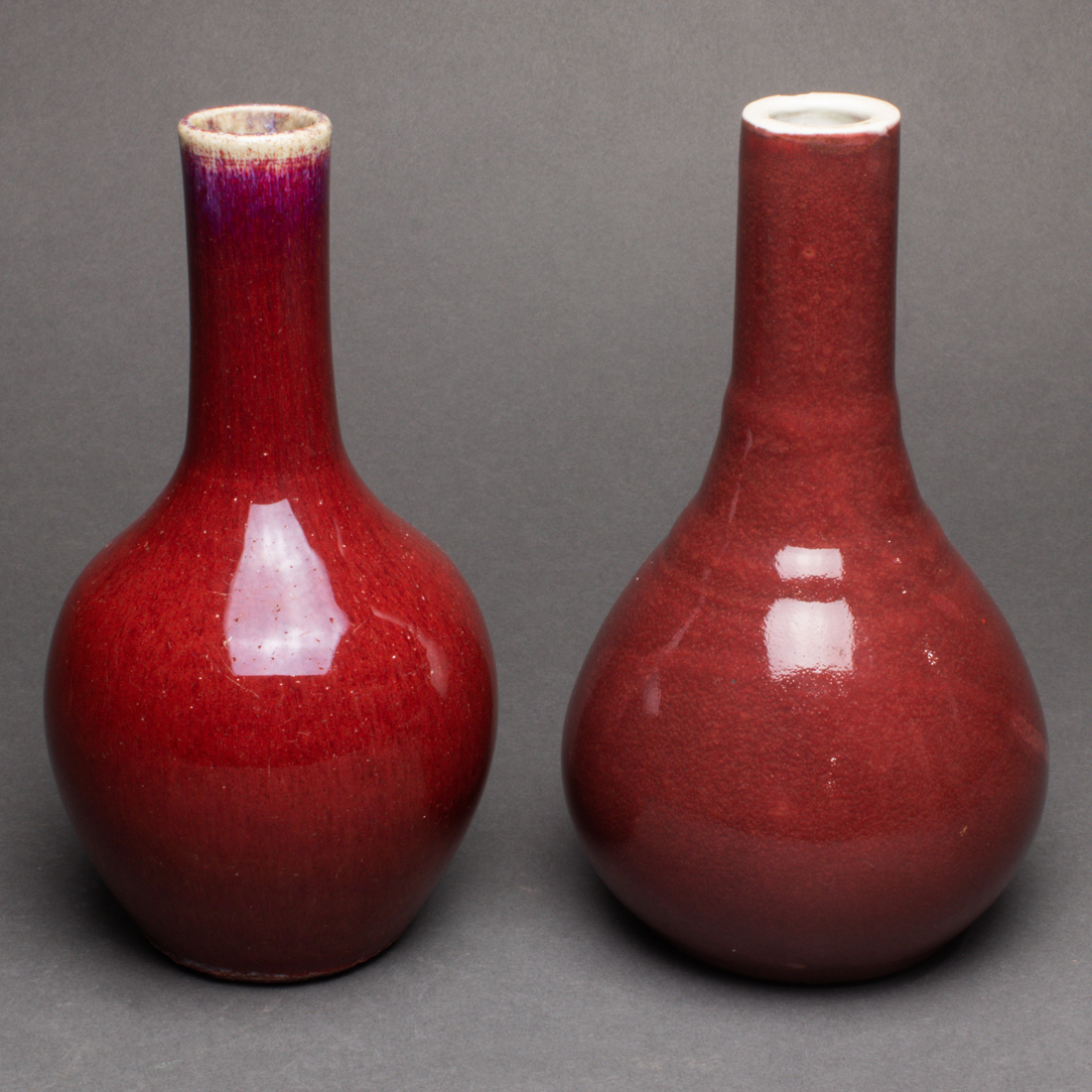  LOT OF 2 CHINESE OXBLOOD RED 3a2bf0