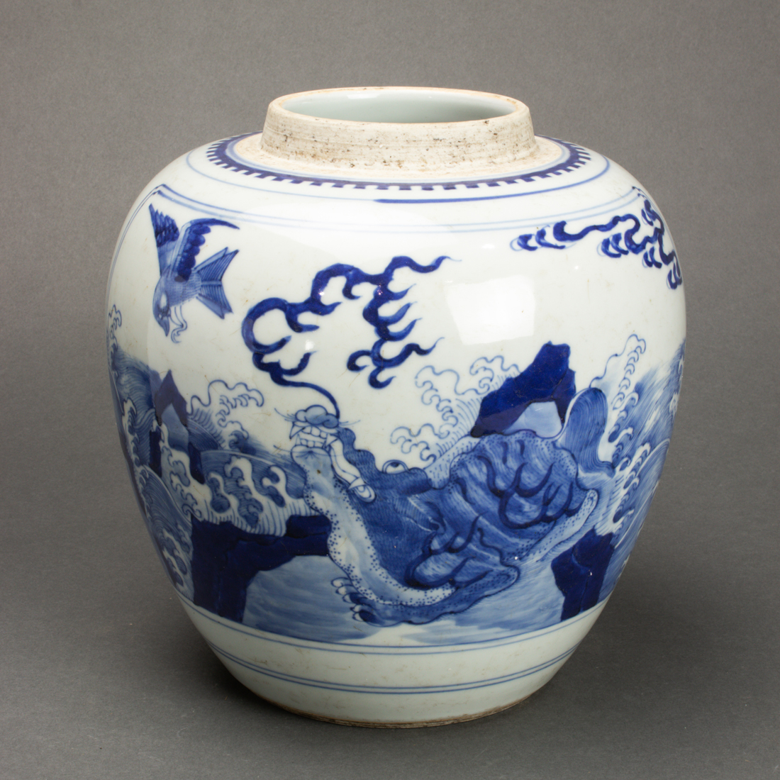 CHINESE BLUE AND WHITE JAR Chinese 3a2bf9