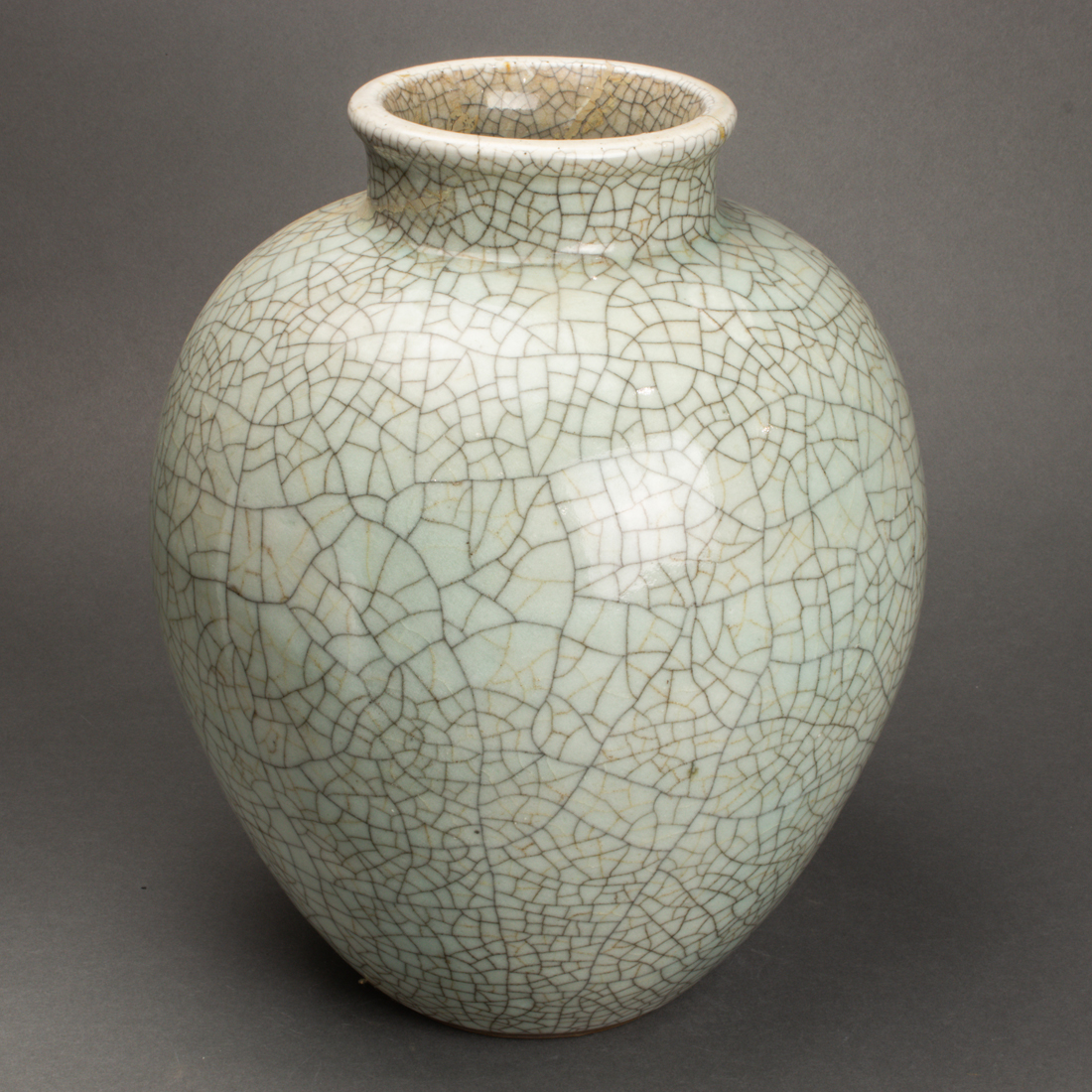 CHINESE CRACKLE GLAZED VASE Chinese