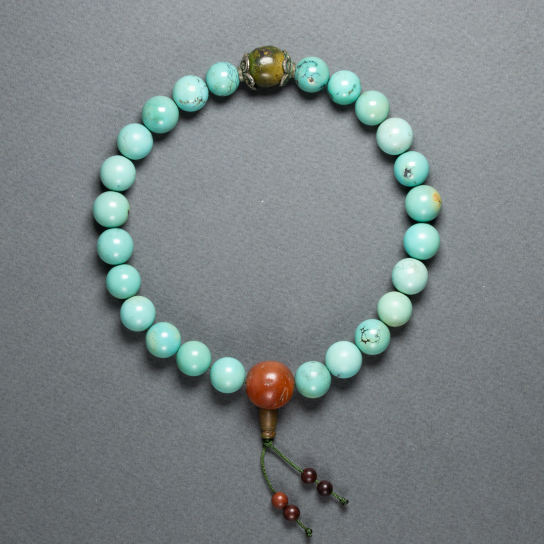 CHINESE TURQUOISE PRAYER BEADS 3a2c16